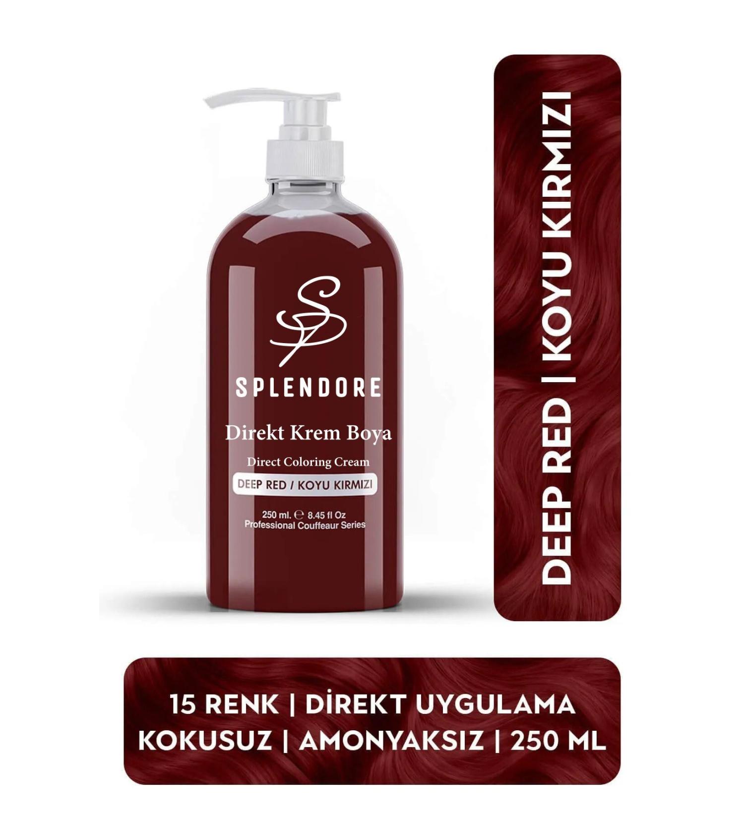 Splendore Dark Red Ammonia Free Color Hair Dye 250ML
