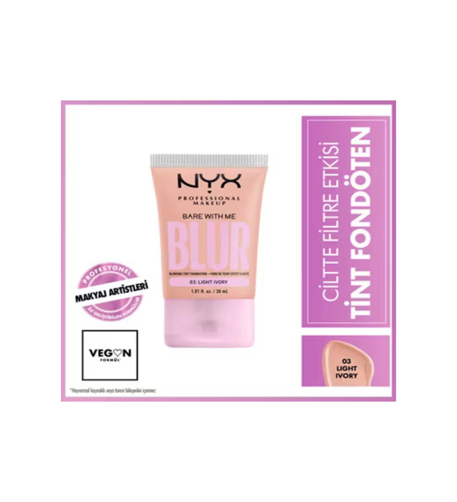 NYX Professional Makeup Blur Tint Foundation 03 Light Ivory