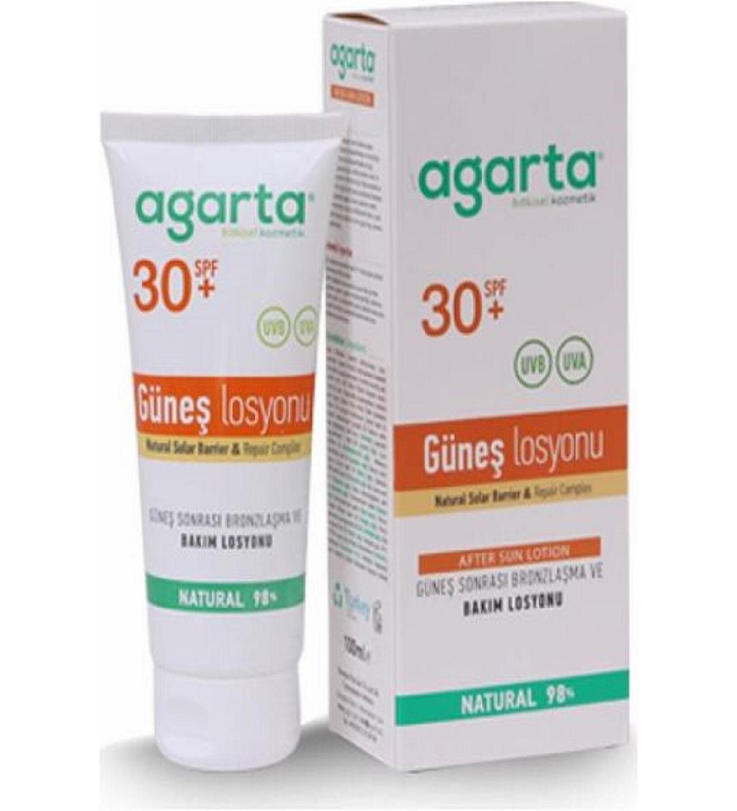 Agarta Sun Lotion (After Sun) Spf 30+ 100 ml