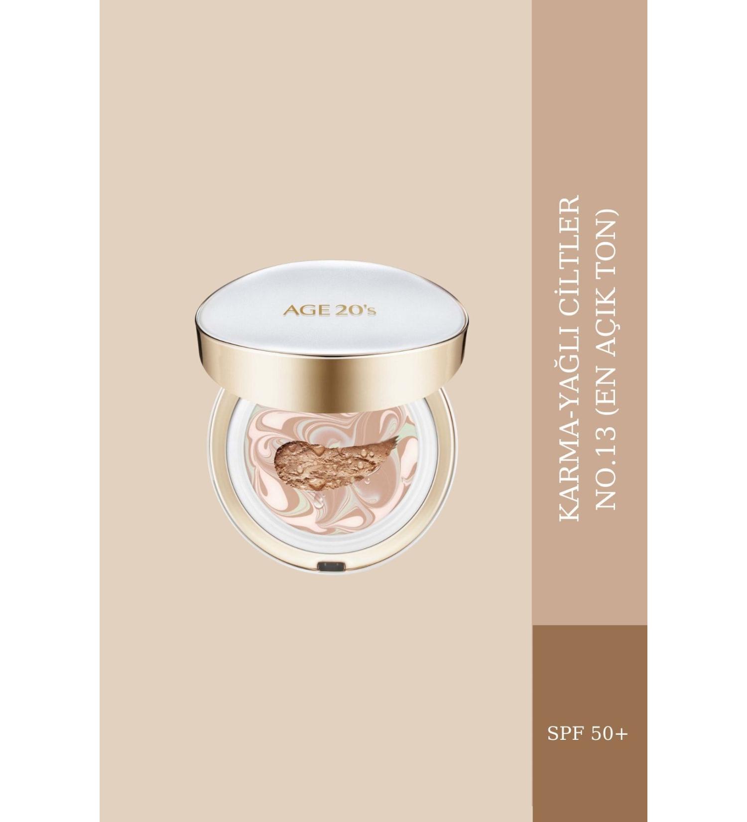 AGE 20'S Long-Lasting and Sebum Balancing Compact Foundation - (NO.13 VERY LIGHT SKIN) - Buy Online on GoSupps.com