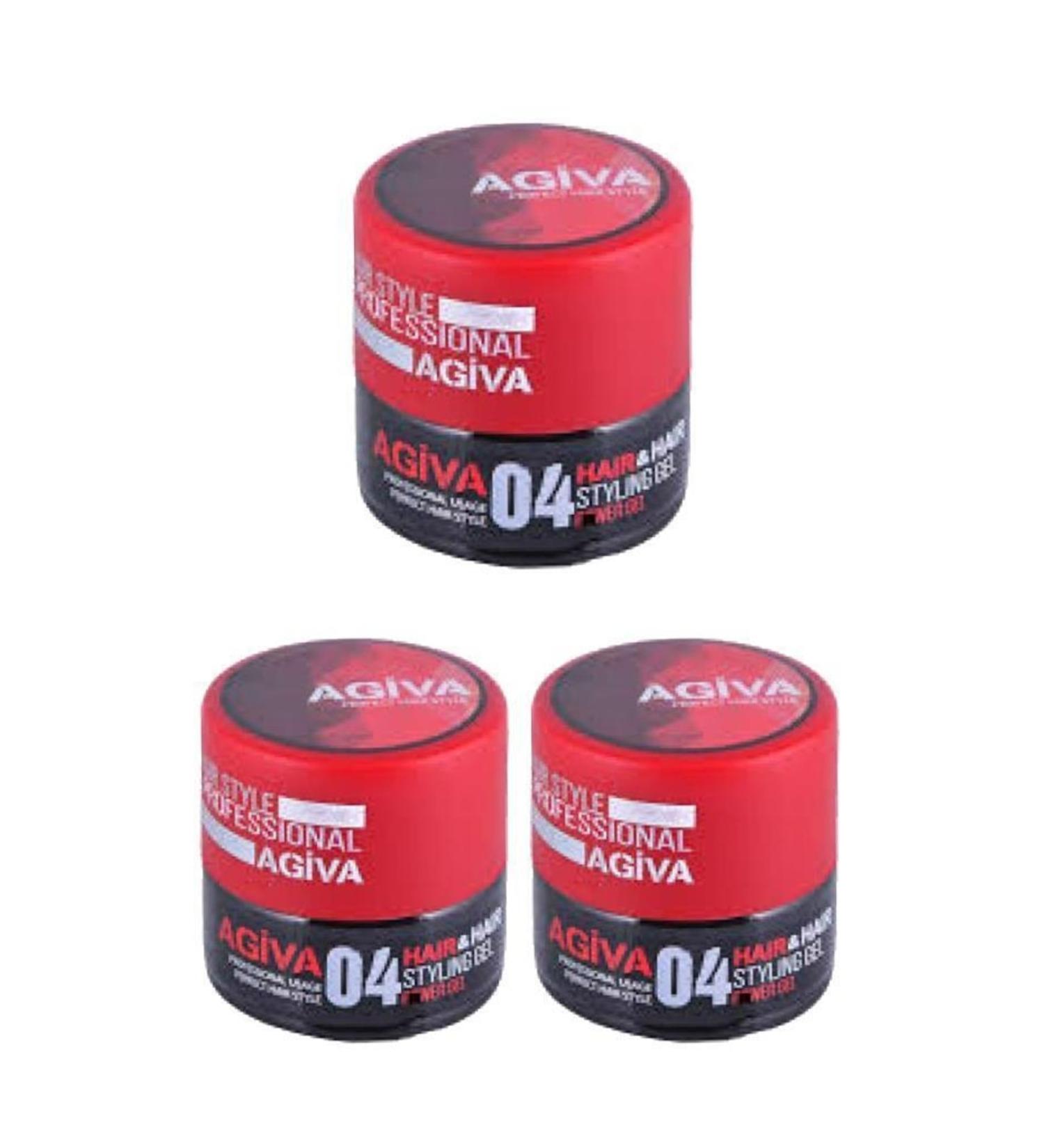 Agiva Hair Styling Gel 04 Red Power Strong 200 ml