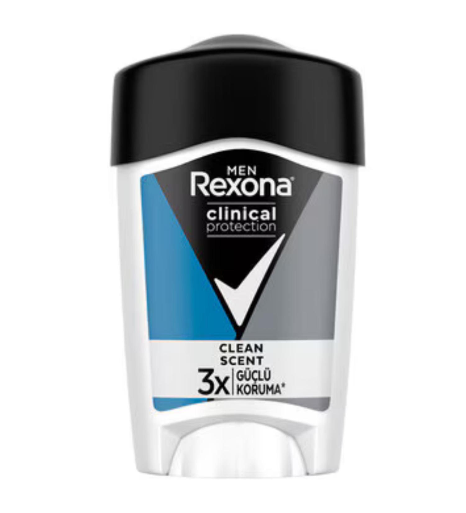 Rexona Clinical Protection Men's Stick Deodorant Clean Scent 3x Strong Protection 45 ml - Buy Online on GoSupps.com