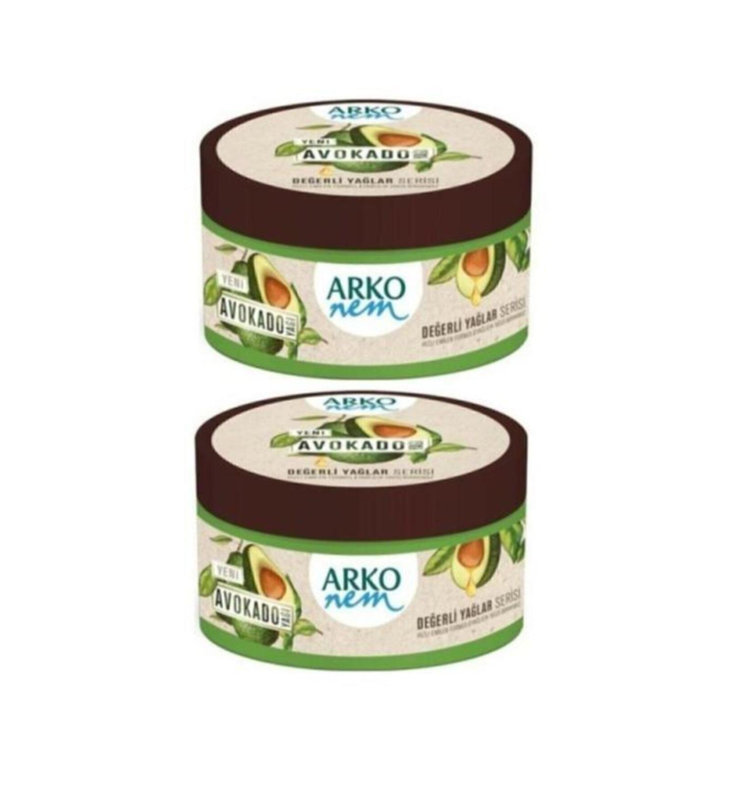 Arko Cream Nem New Avocado Oil 2 Pieces X 250ml