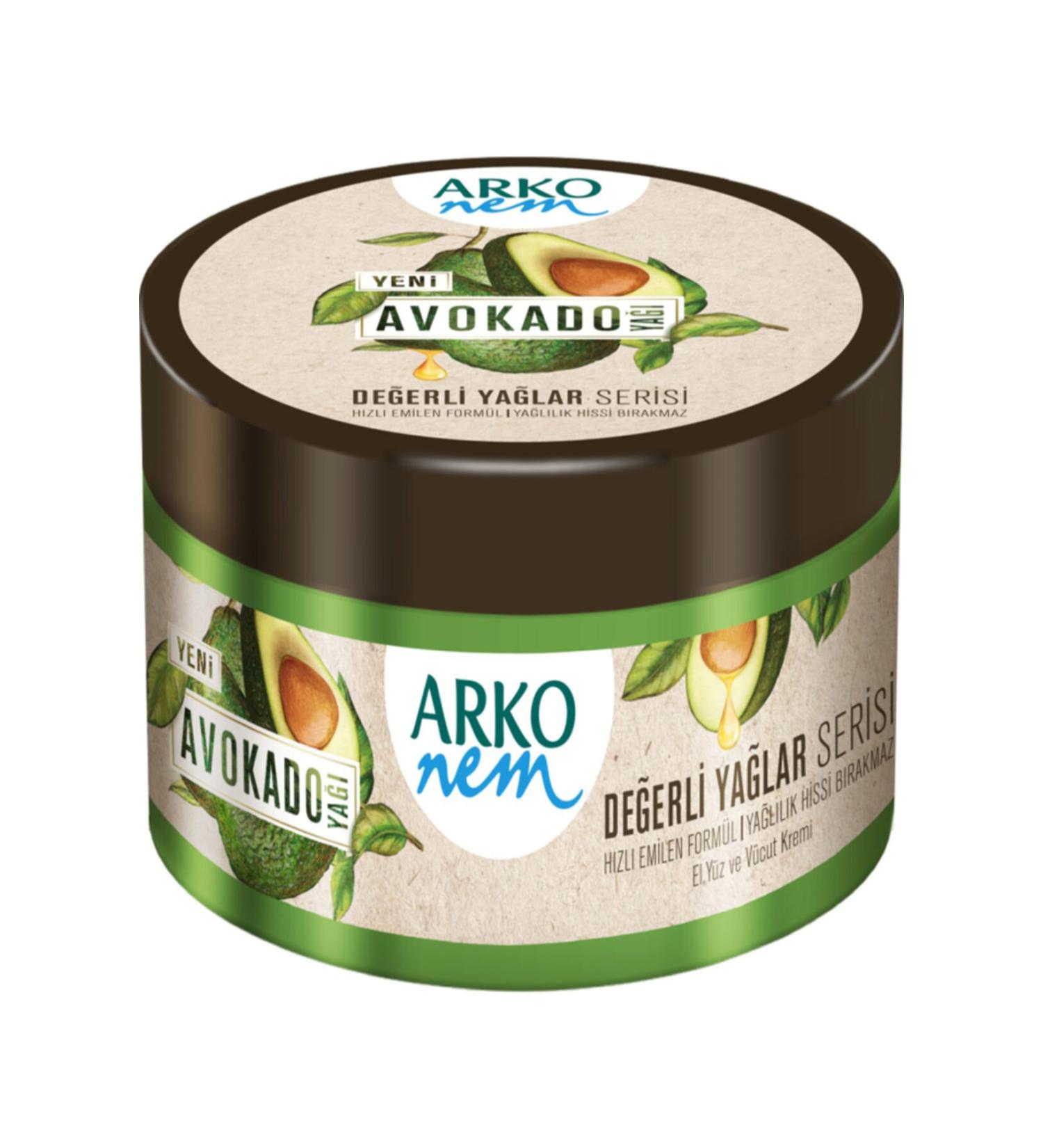 Arko Nem Cream with Avocado Oil 250 Ml