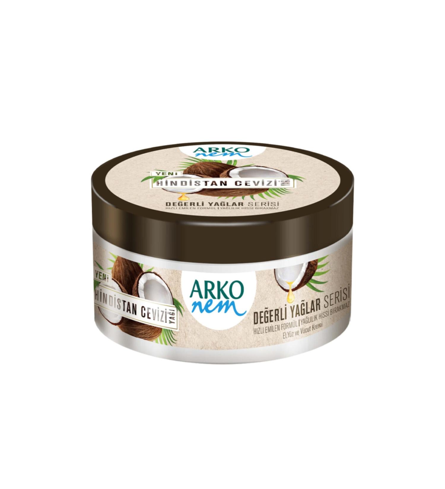 Arko Nem Cream Precious Oils Coconut 250 Ml (1 PIECE)