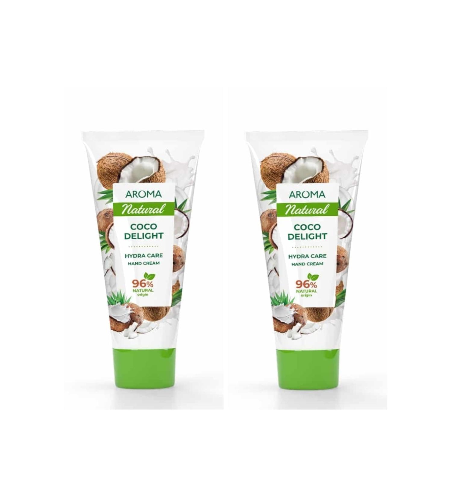 AROMA NATURAL Herbal Hand Cream Coco Delight 2 X 75 Ml