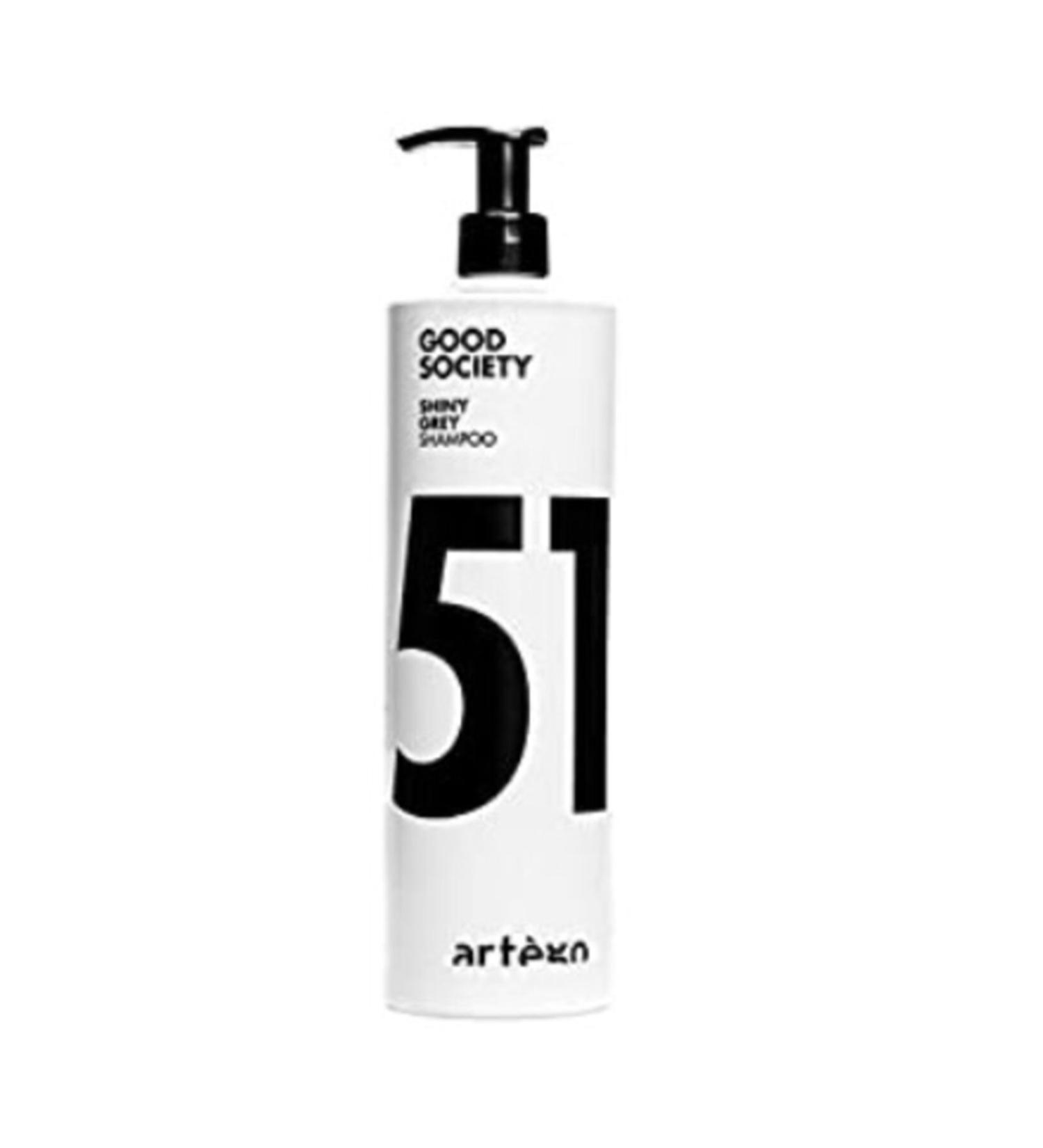 Artego Good Society 51 Shiny Grey Shampoo 1000 Ml. Purple Shampoo Gold Yellow Anti-Reflective Shampoo
