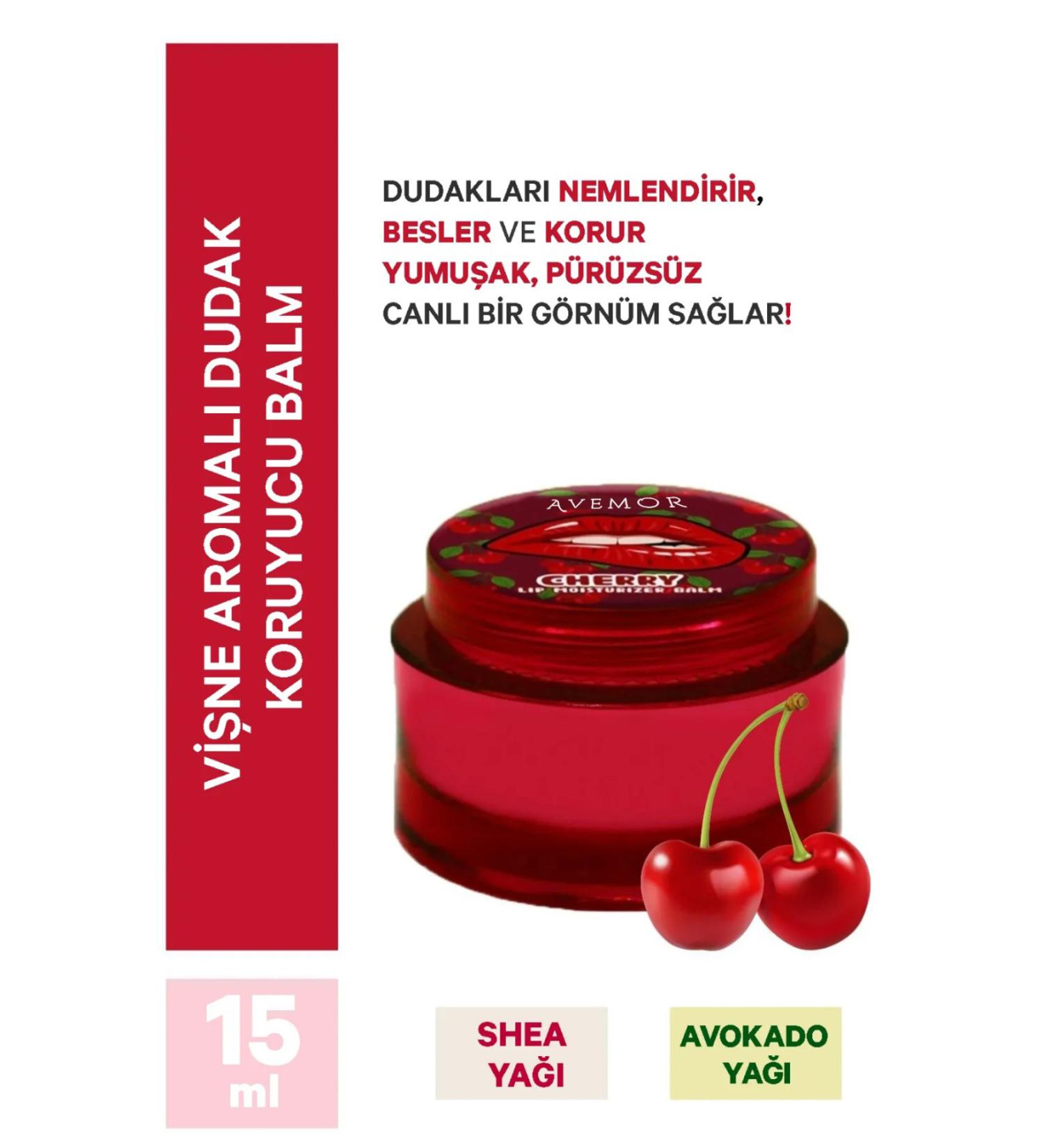 AVEMOR Cherry Flavored Lip Balm Sleep Care Mask 15ml - Buy Online on GoSupps.com