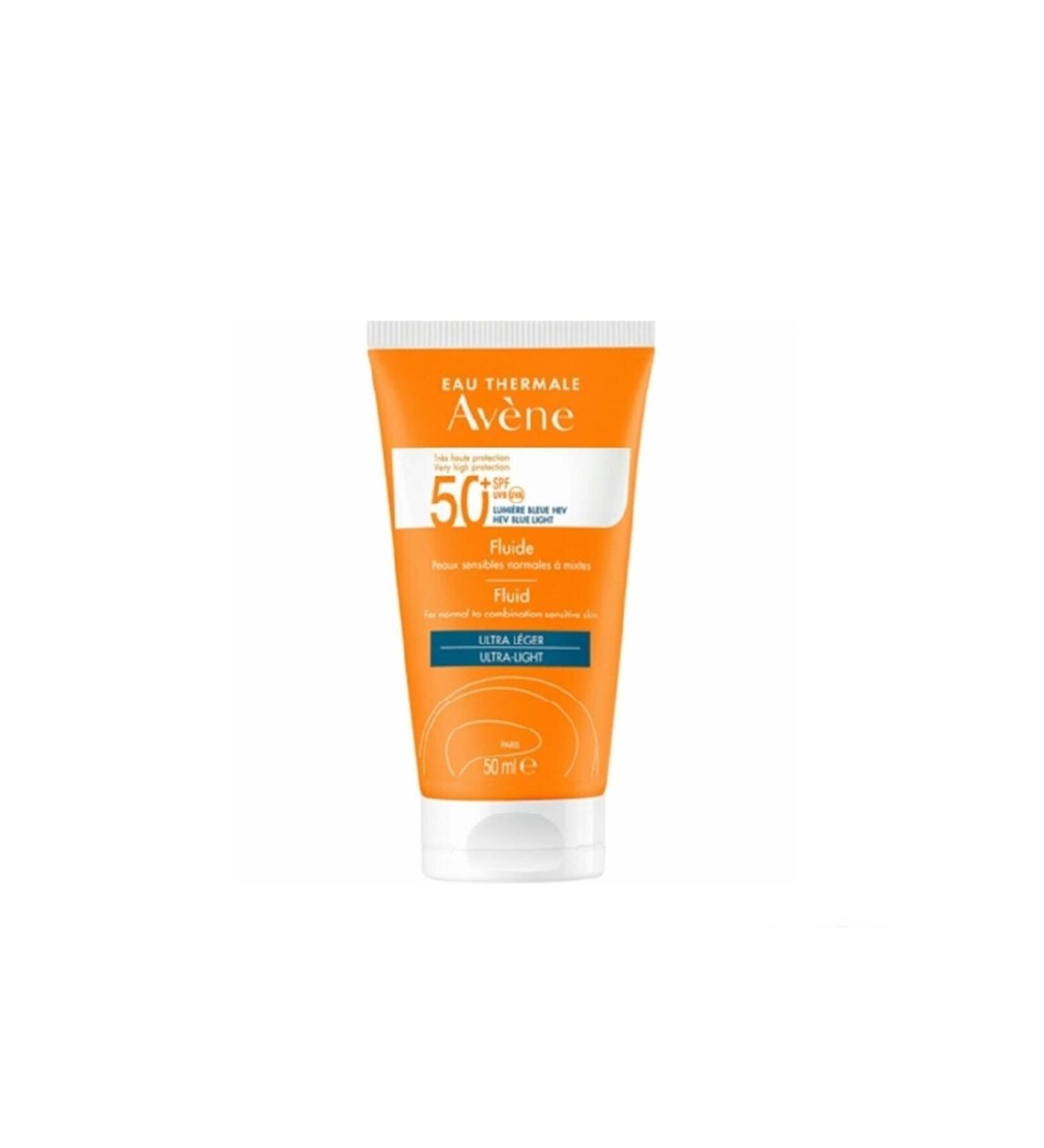 Avene Fluide SPF 50 Factor Sunscreen Special for Sensitive Skin 50ml. KeyProduct465