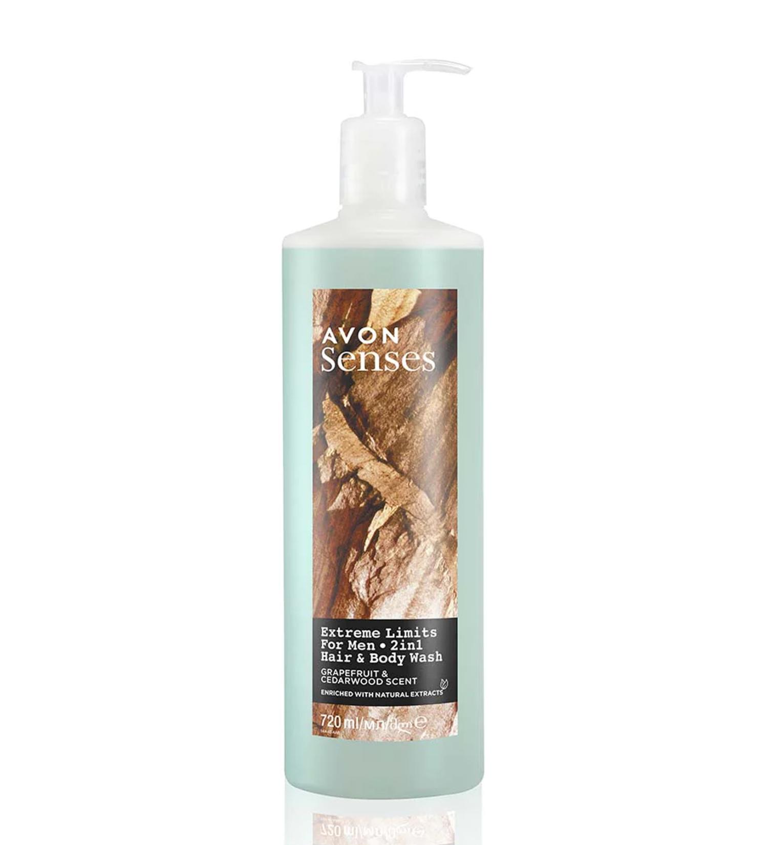 Avon Senses Extreme Limits 2 in 1 Hair and Body Shampoo for Men 720ml