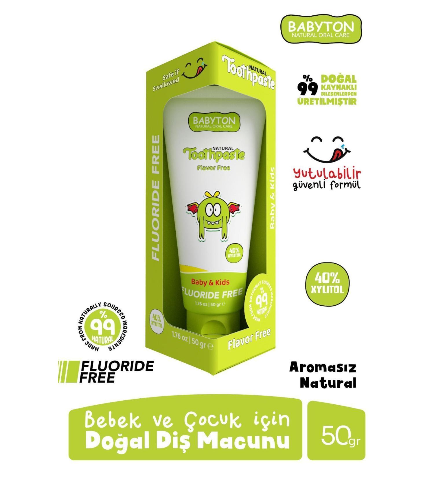 BABYTON Natural Toothpaste - Buy Online on GoSupps.com