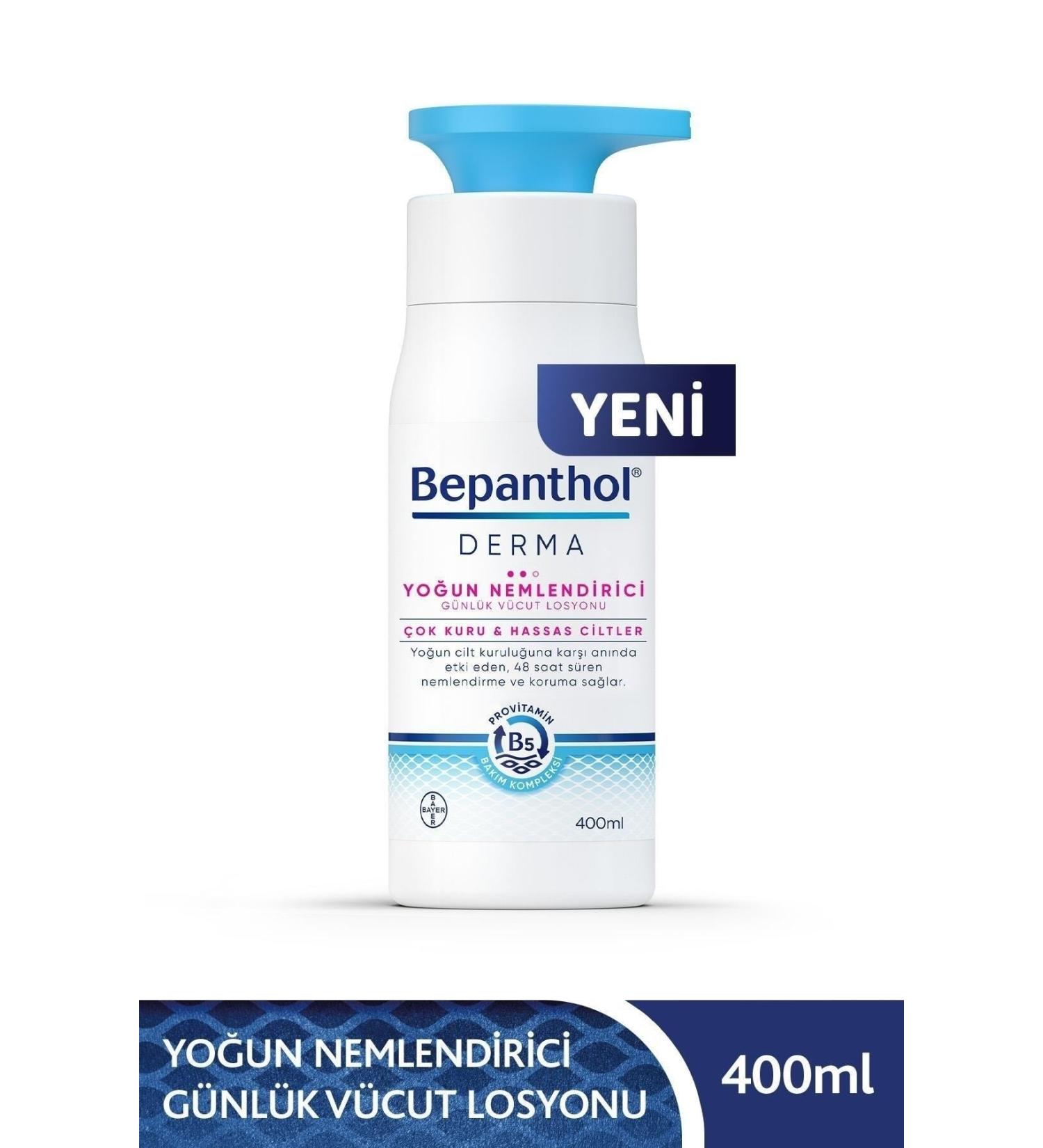 Bepanthol Derma Intensive Moisturizing Daily Body Lotion 400 Ml Very Dry and Sensitive Skin - V737