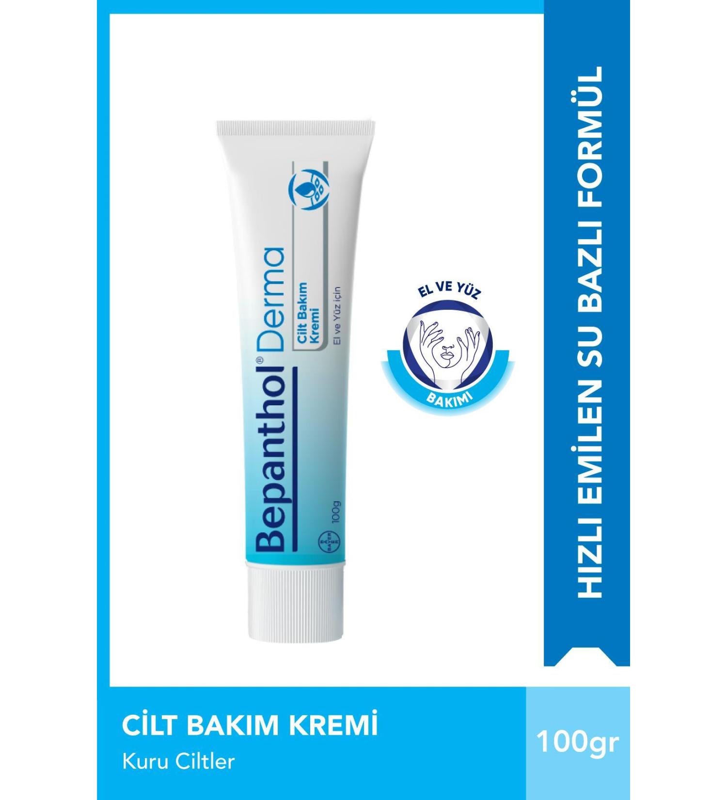 Bepanthol Skin Care Cream 100gr L Suitable for All Skin Types Hand and Daily Face Care