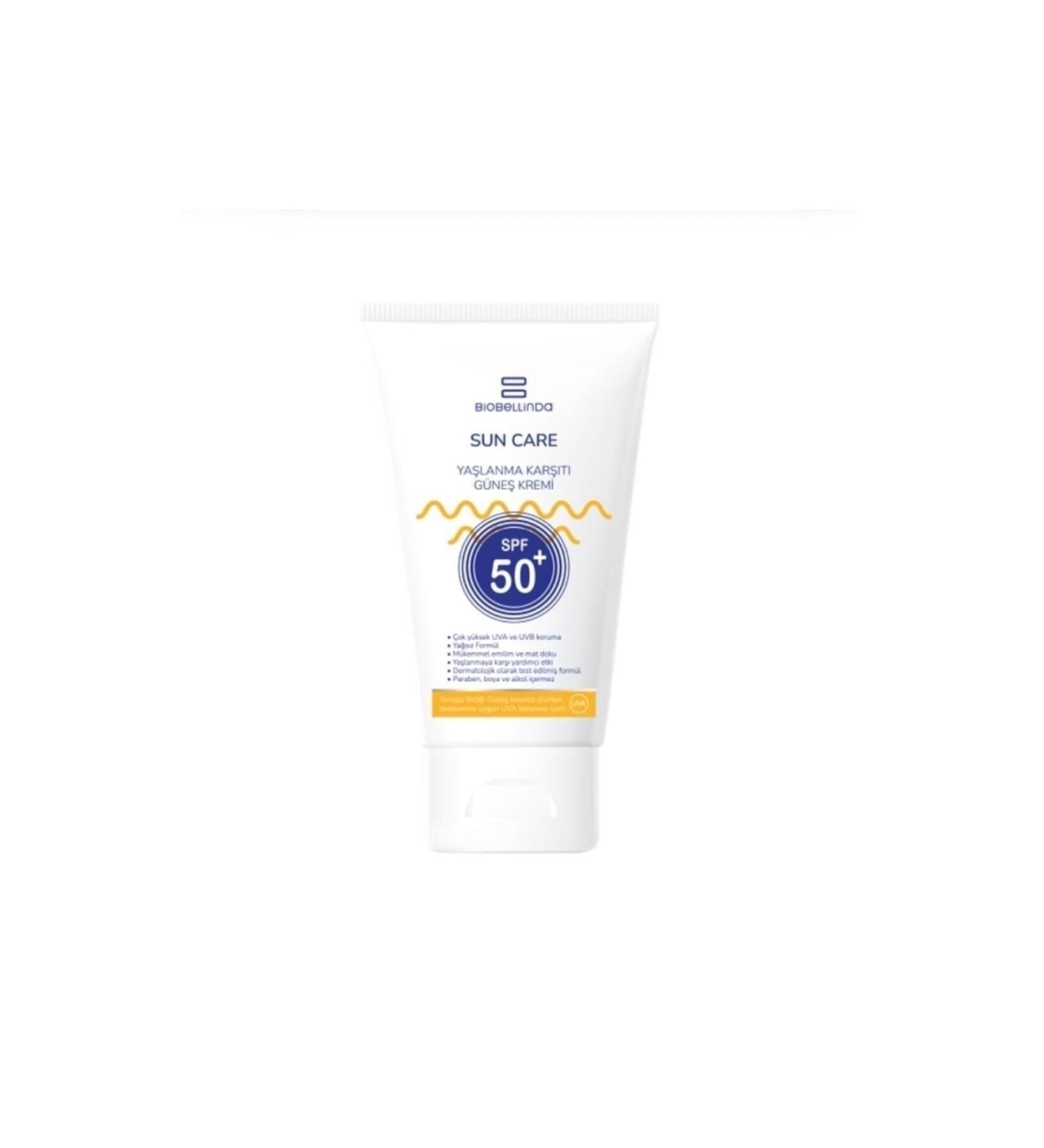 BioBellinda Anti-Aging and Anti-Spot Sunscreen +50 Spf New Packaging 50 Ml