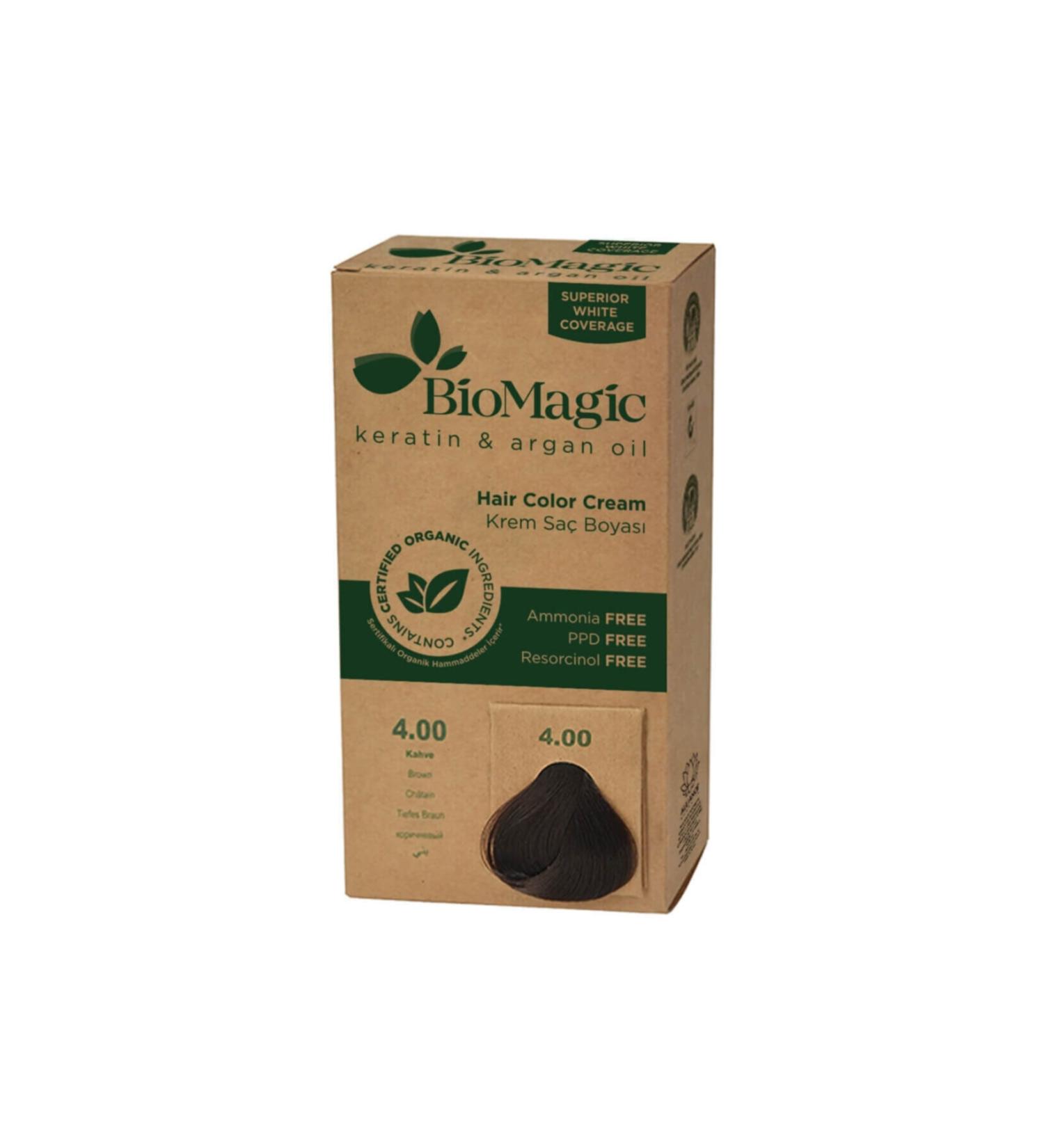 BioMagic Hair Dye Brown No: 4.00