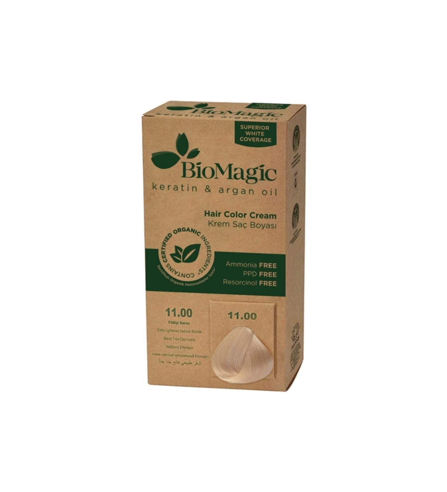 BioMagic Natural Hair Color Dye Ivory Blonde No: 11.00