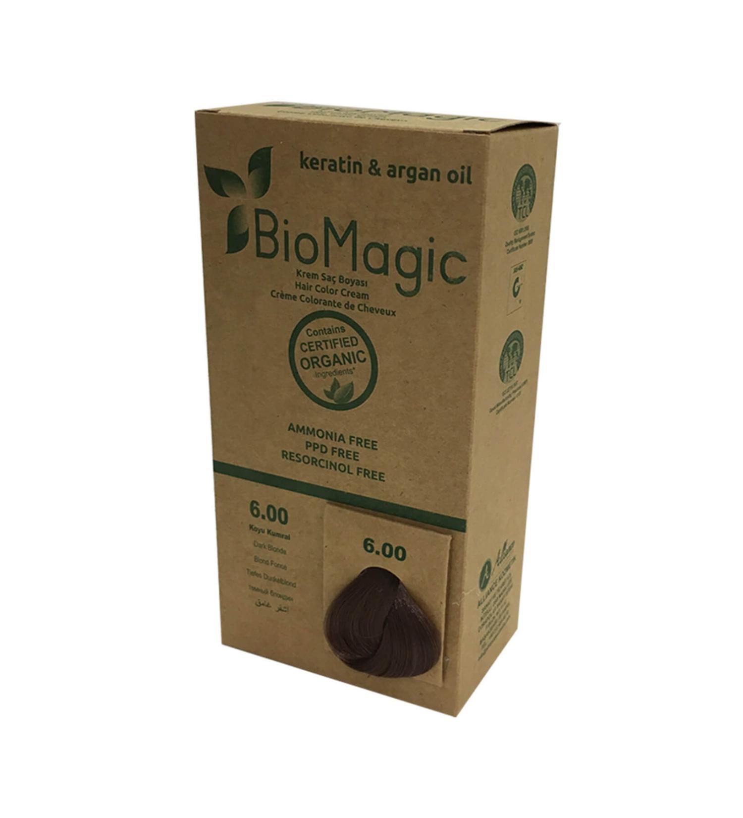 BioMagic Natural Hair Dye Brown No. 6.00 8699367125543