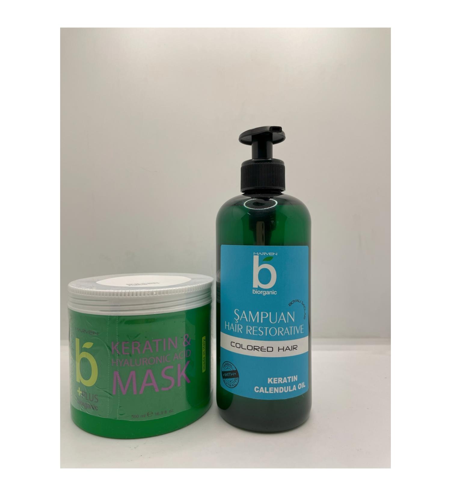Biorganic Colored Hair - Colored Hair Shampoo 500 ml and Revitalizing Mask 500 ml ...CYT4111212478
