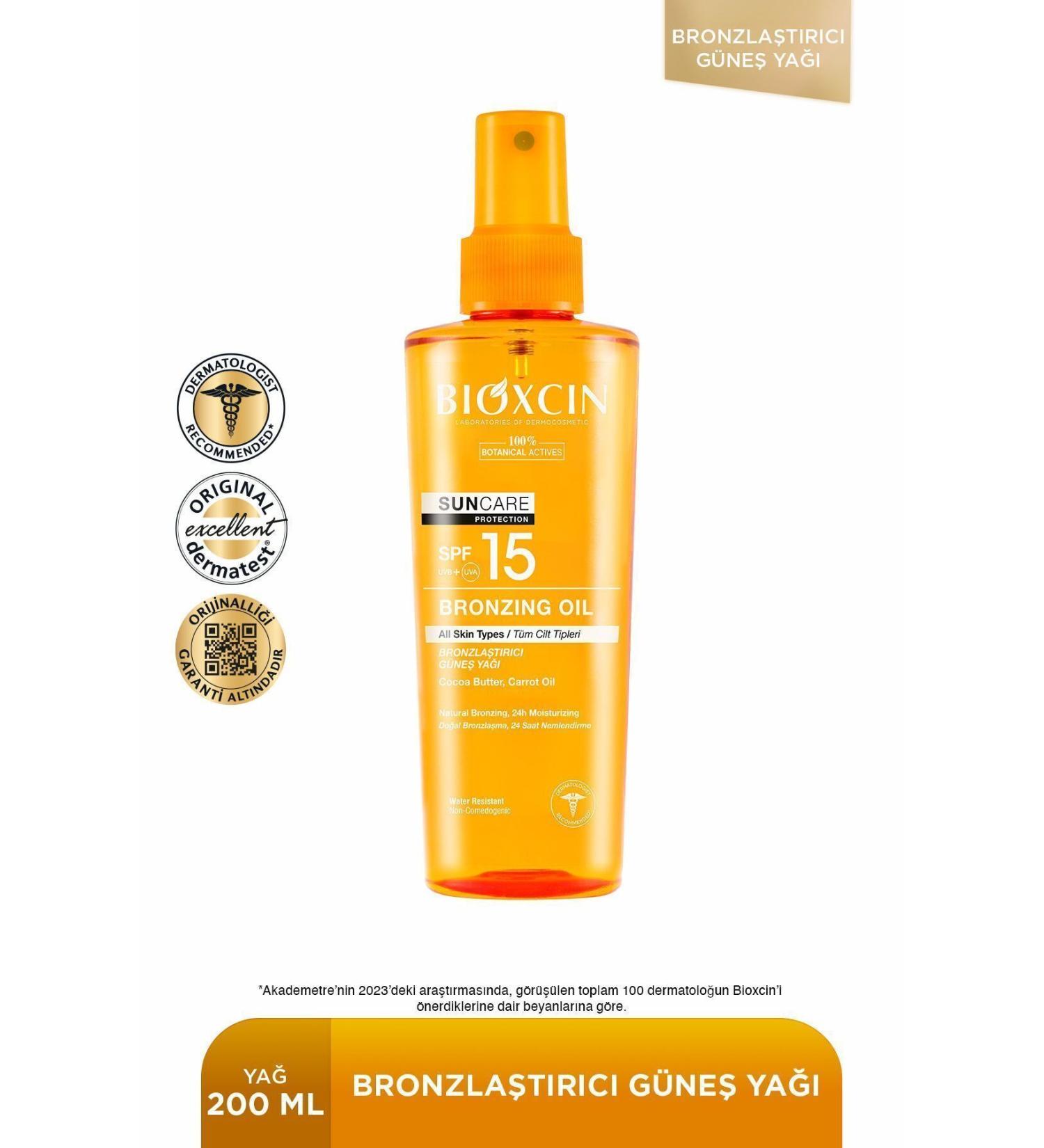 Bioxcin Sun Care Bronzing Oil Spf15 200 ml - Buy Online on GoSupps.com