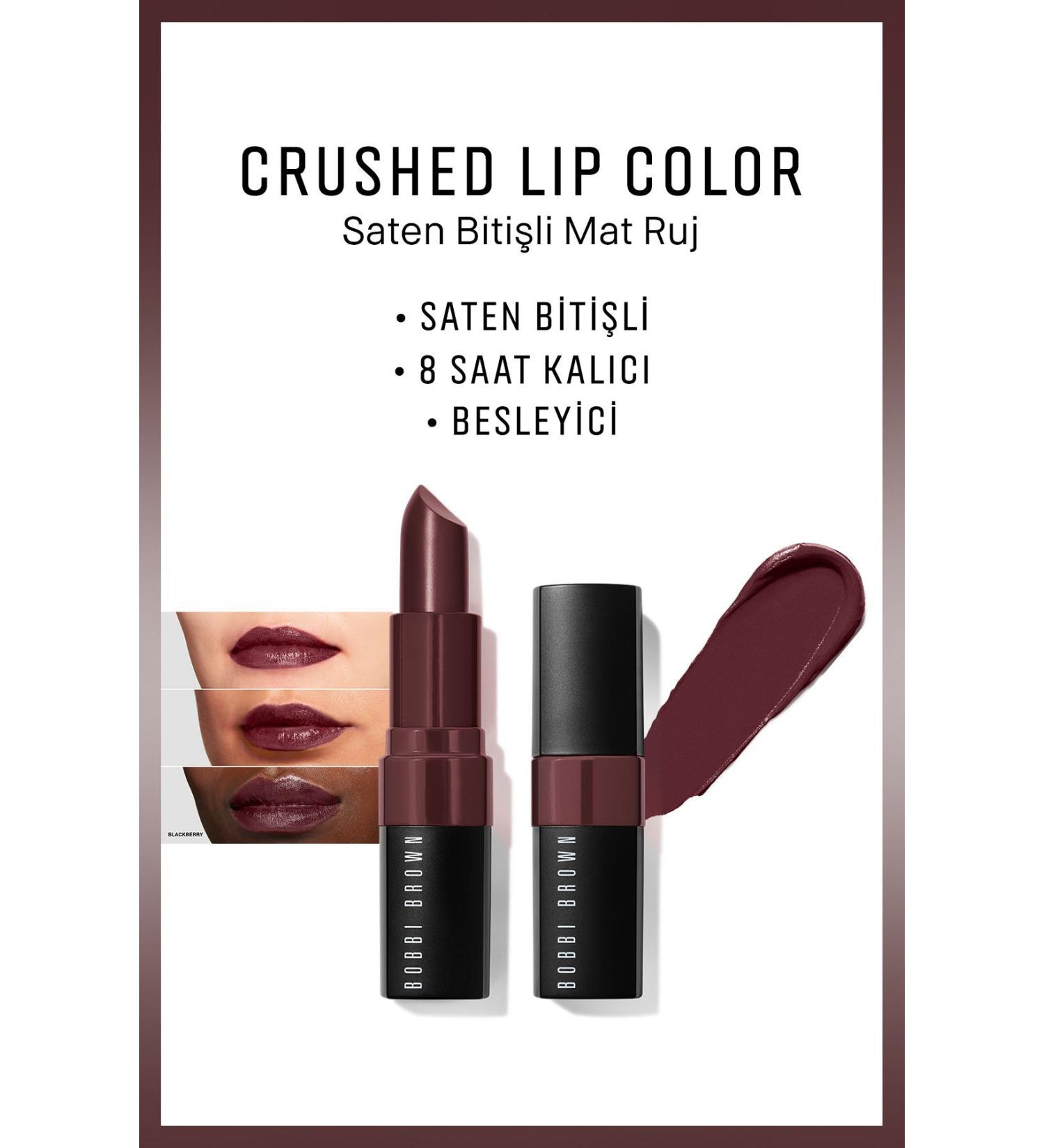 Bobbi Brown CRUSHED INTENSE COLOR LIP COLOR / LIPSTICK FH17 3.4G BLACKBERRY PSSN3494