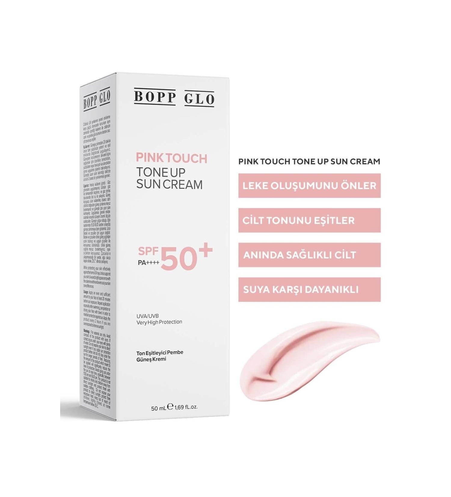 Bopp Glo Tone Equalizer Spf 50 High Protection Pink Sunscreen for All Skin Types 50 ml - Buy Online on GoSupps.com