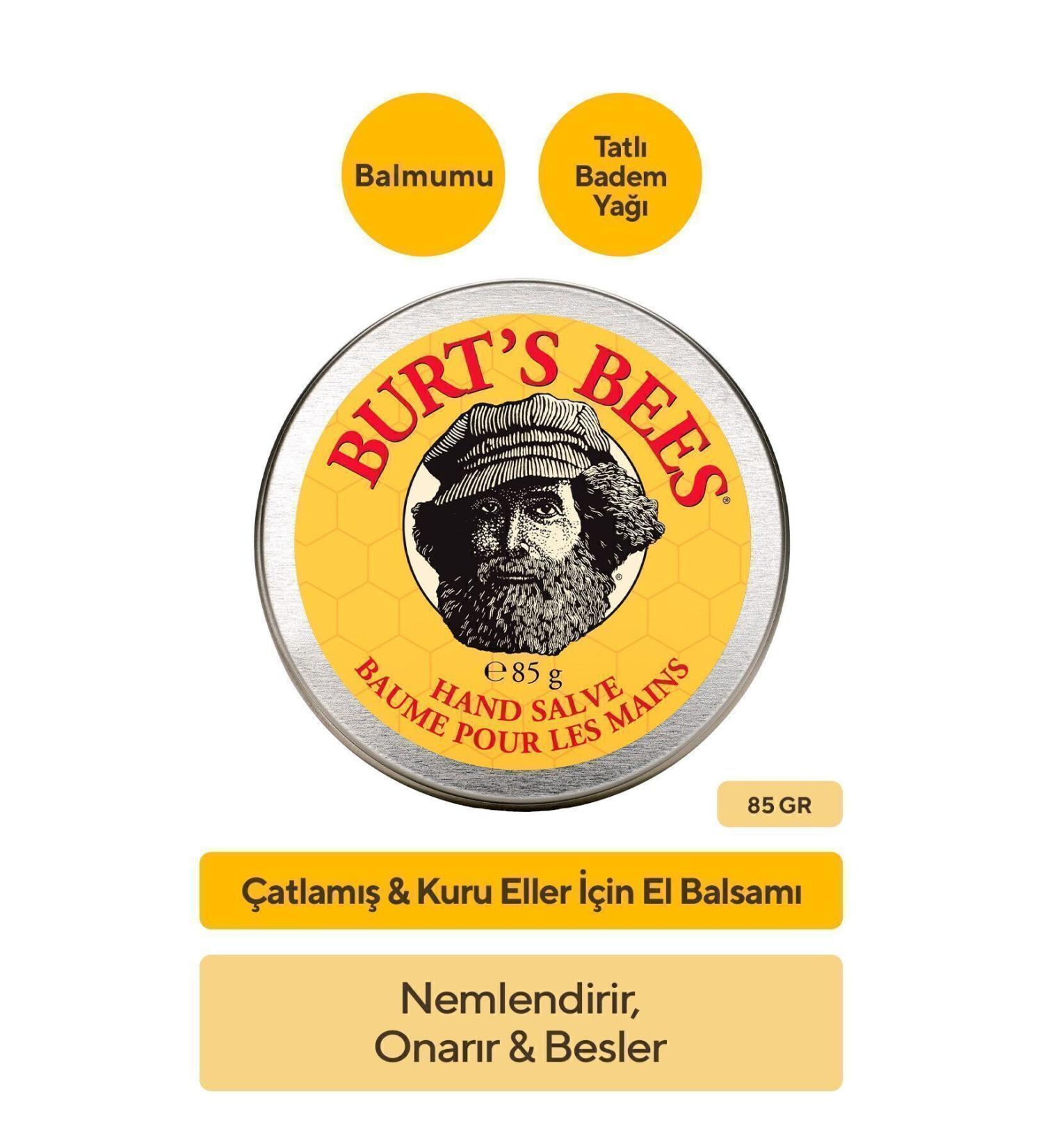 Burt's Bees Repairing Hand Balm for Cracked & Dry Hands - Hand Salve 85g