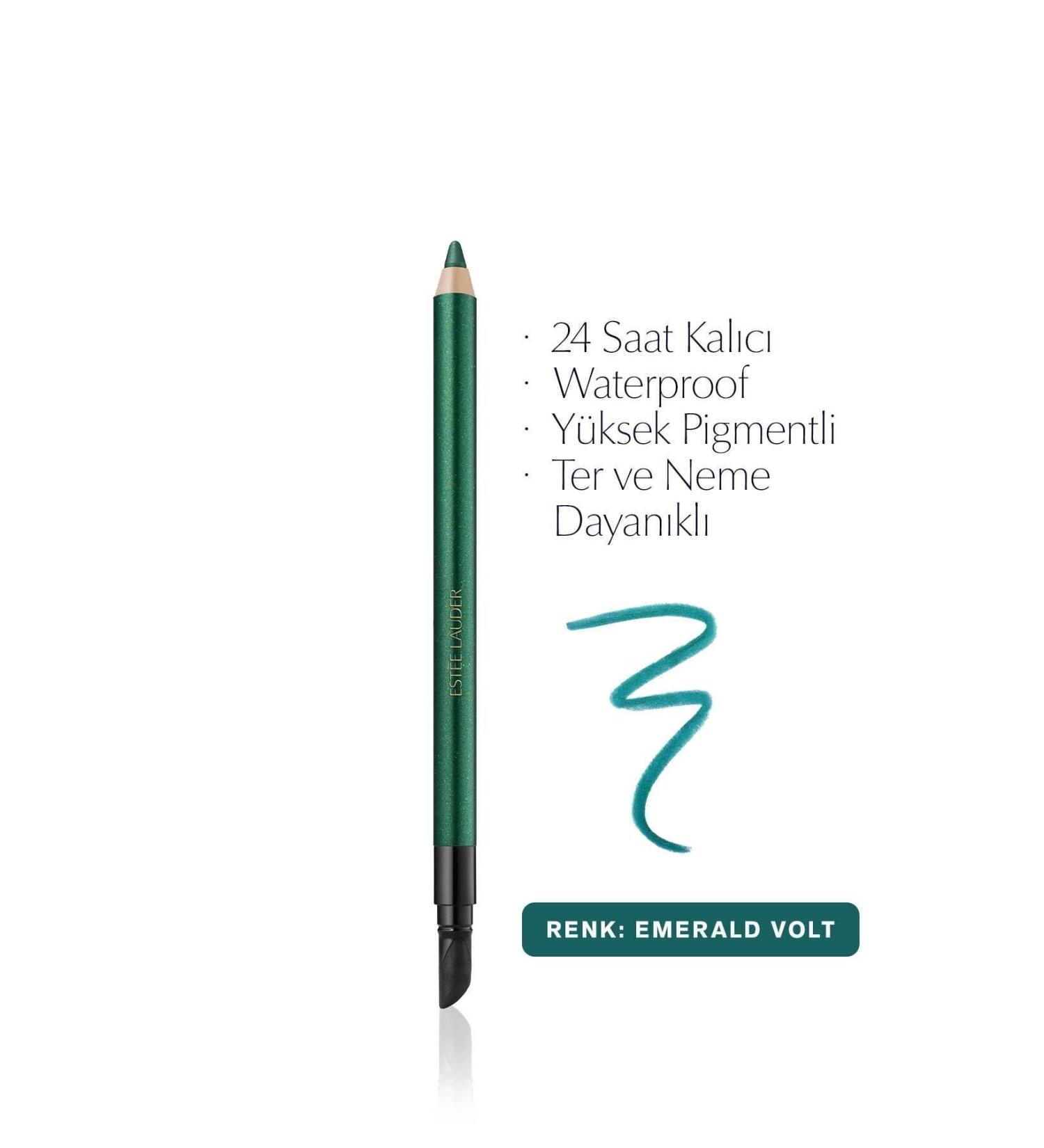 Estee Lauder Eye Pencil - Double Wear 24 Hour Waterproof Gel Eye Pencil - 08 EMERALD VOLT