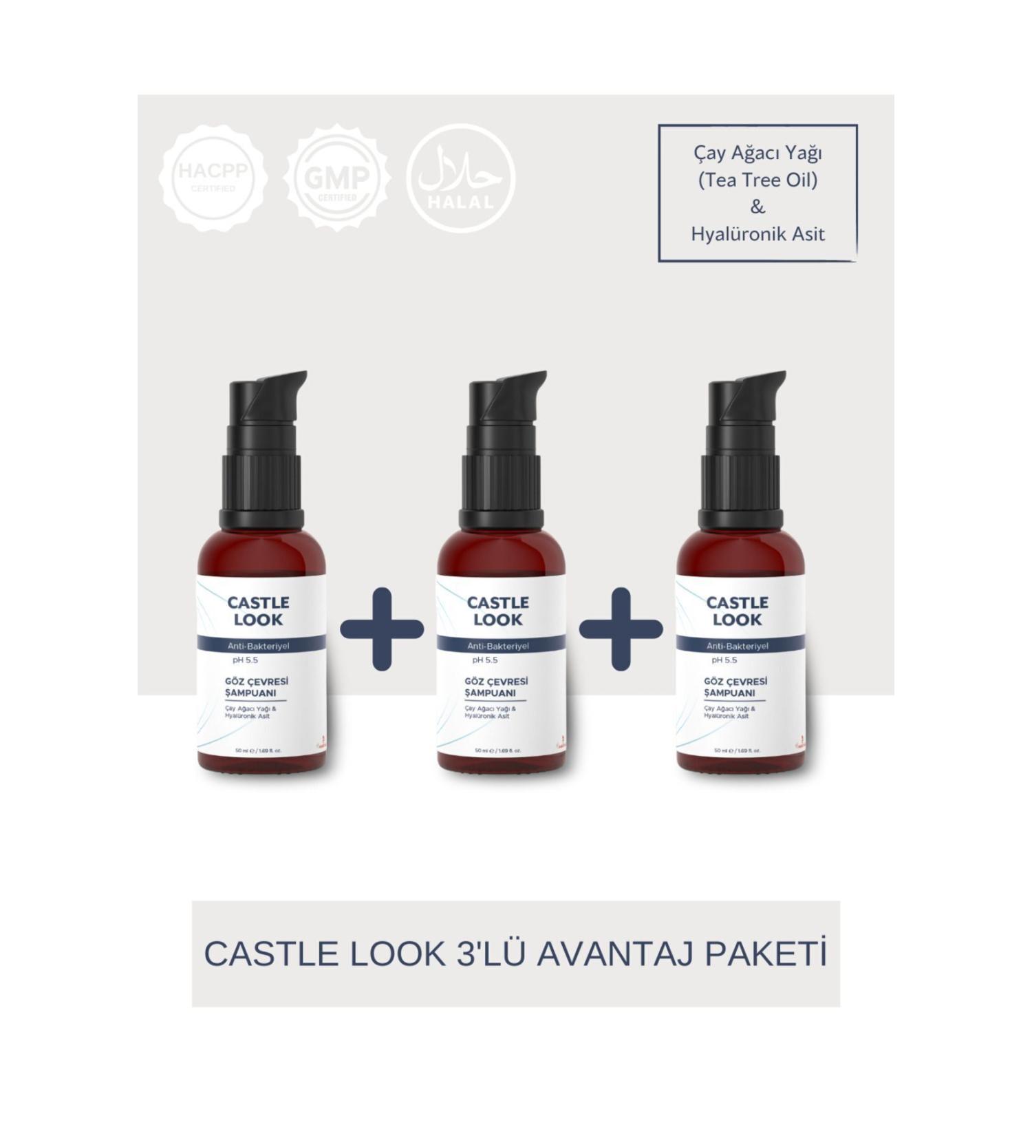 Castle LOOK - EYE MAKEUP REMOVER AND EYE CONTOUR SHAMPOO - 50 ML - Buy Online on GoSupps.com