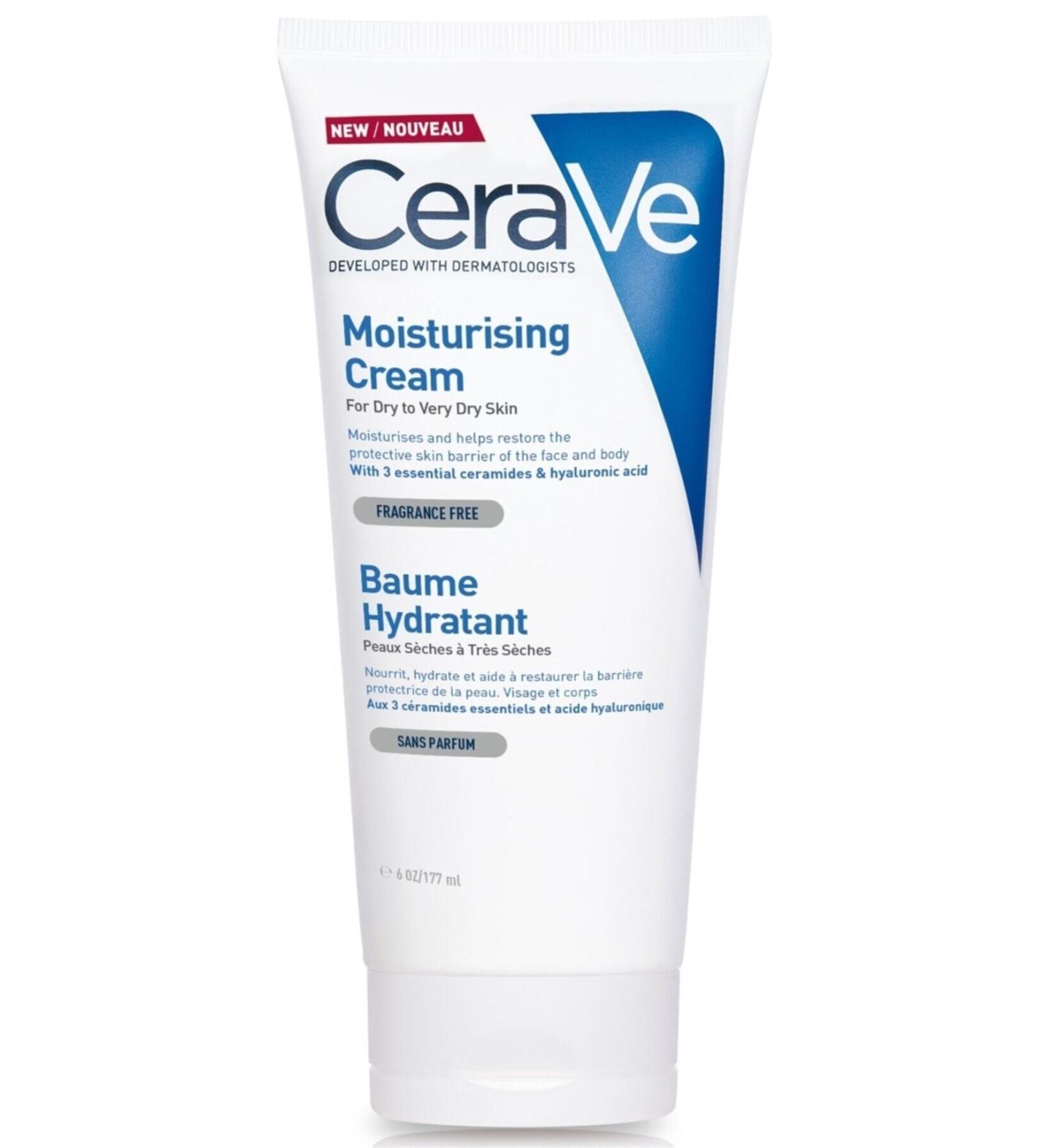 CeraVe Moisturizing Cream Dry Skin Ceramide and Hyaluronic Acid 177 Ml
