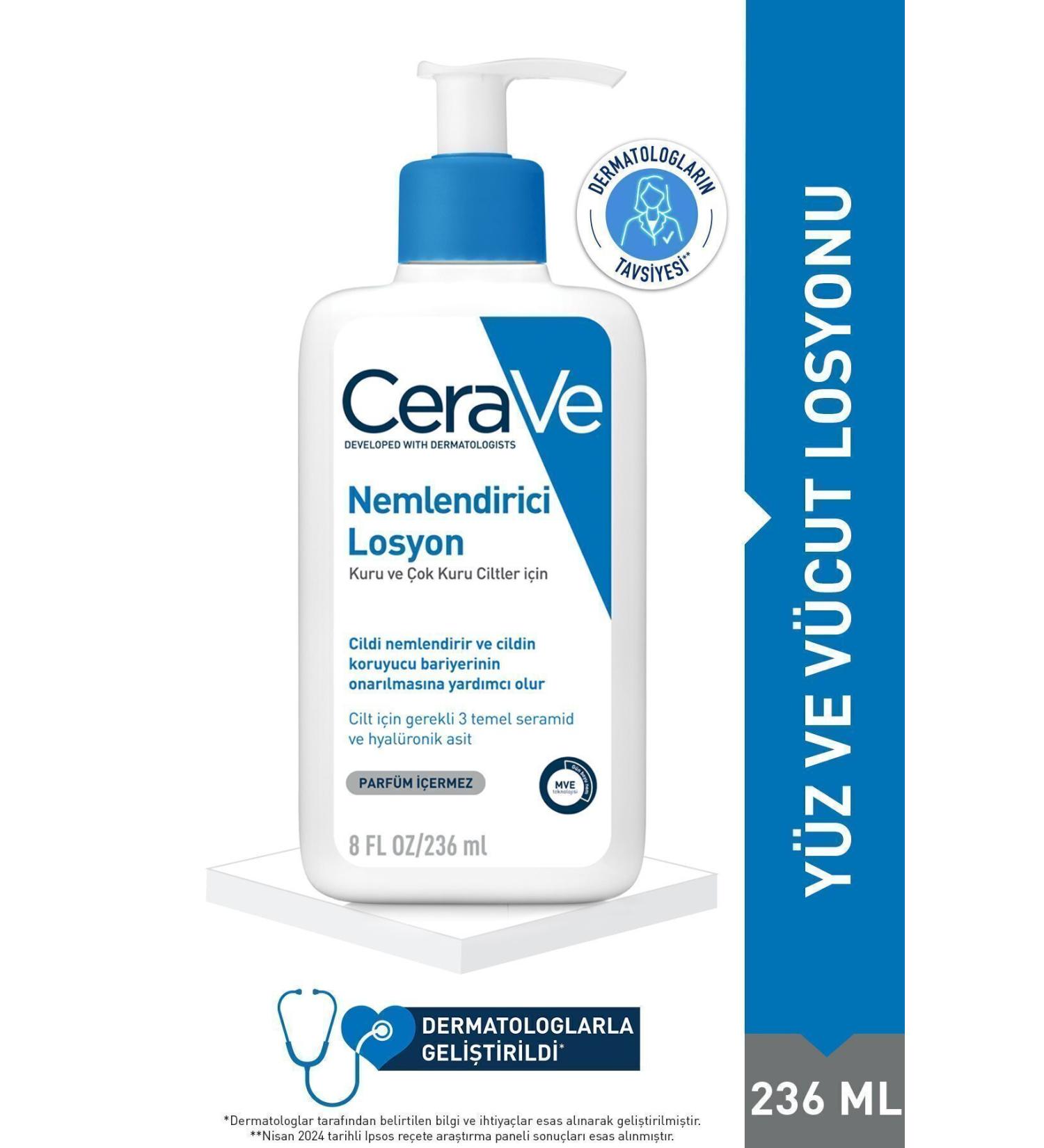 CeraVe Moisturizing Revitalizing Lotion for Lifeless and Dry Skin 236ml DkHair1766 - Buy Online on GoSupps.com