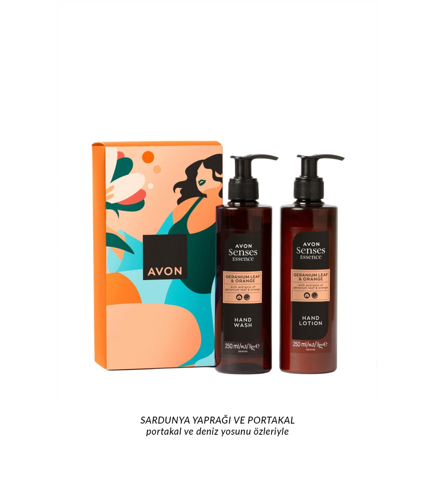 Avon Senses Geranium Leaf & Orange Double Gift Pack - Buy Online on GoSupps.com