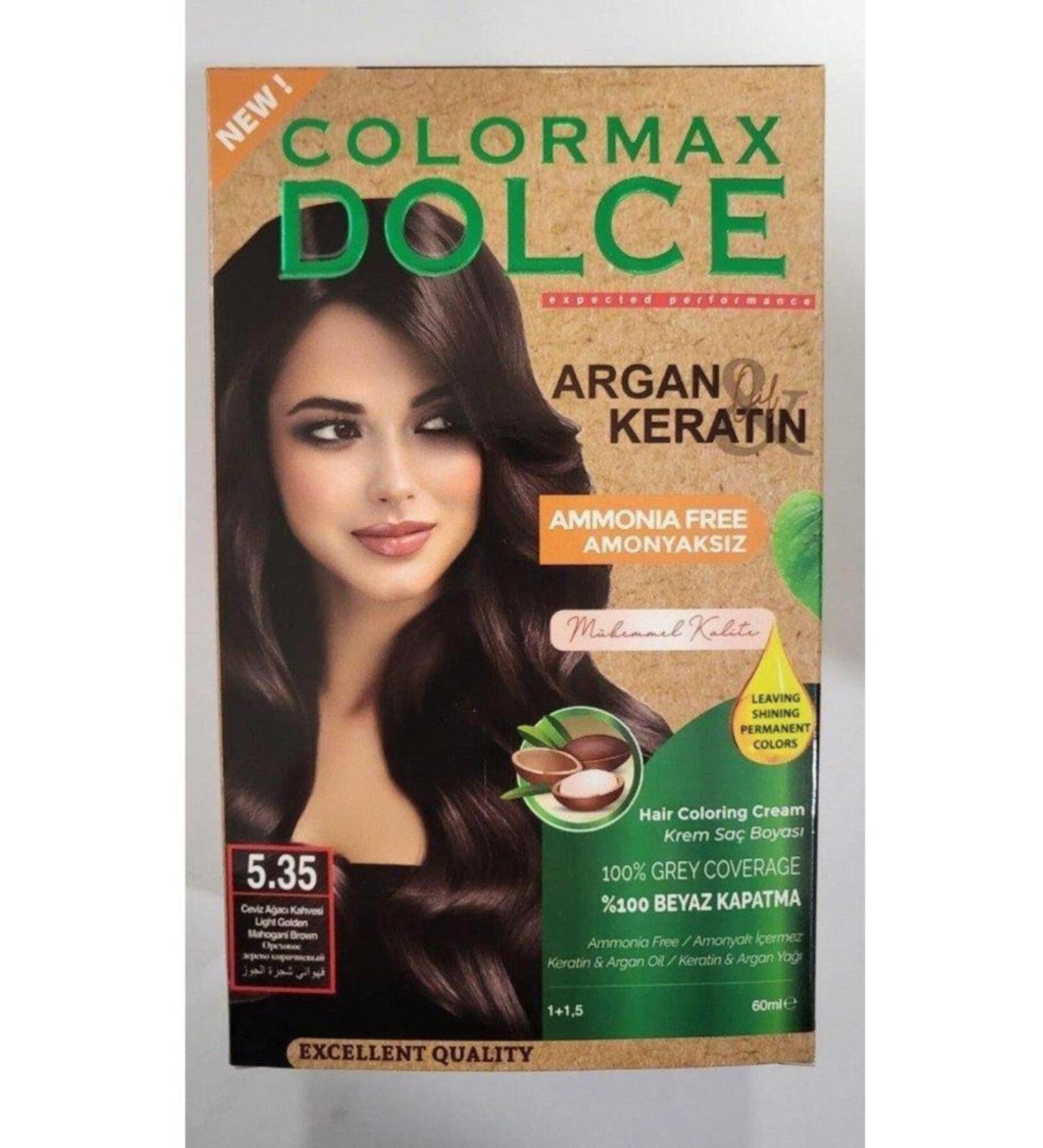 COLORMAX DOLCE Colormax Ammonia-Free Hair Dye 5.35- Walnut Brown