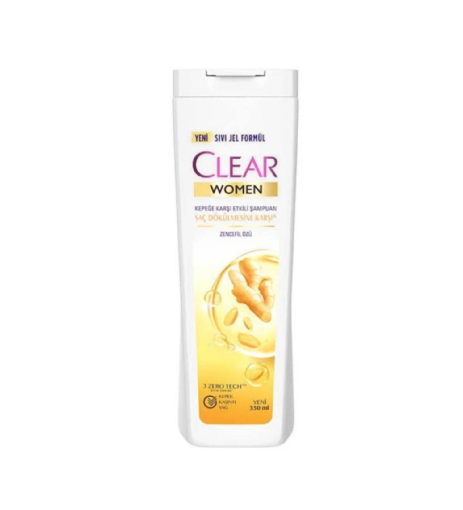 Clear Women Anti Hair Loss Ginger Extract Shampoo 350 ml