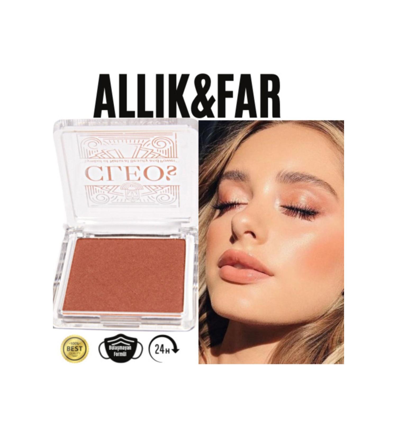 Cleo - Permanent Blush & Eyeshadow - All Hours Powder Blush & Eyeshadow- peach Golden (PEACH TONE) - Buy Online on GoSupps.com