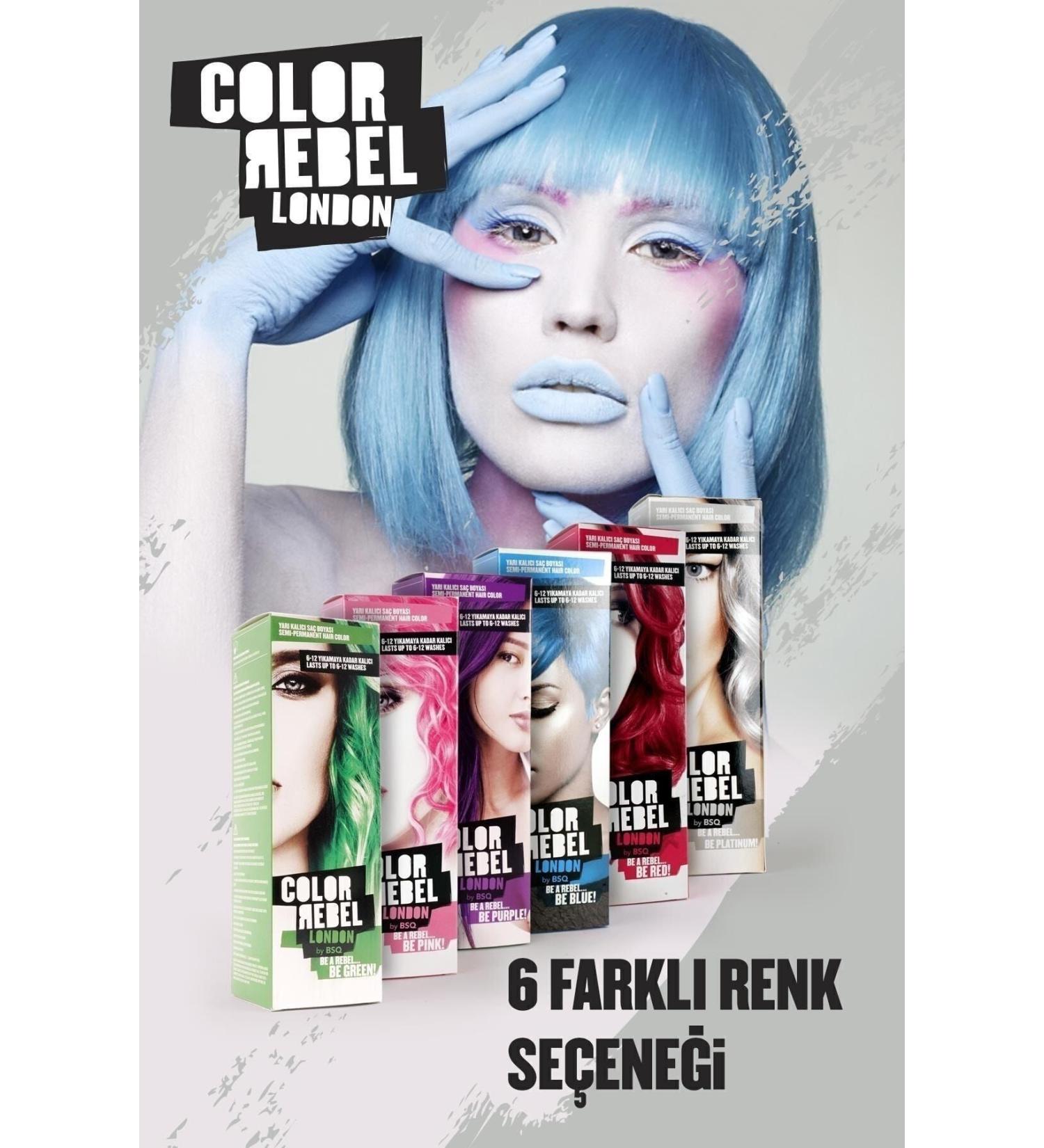 COLOR REBEL Paraben & Ammonia Free Green Temporary Hair Dye