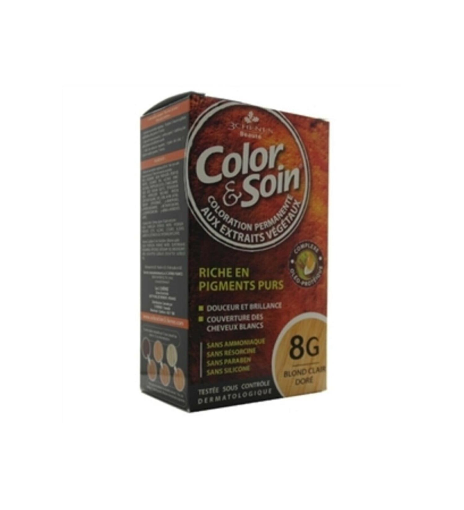 Color Soin Color And Soin Purely Herbal Organic Hair Dye 8g Light Copper Blonde