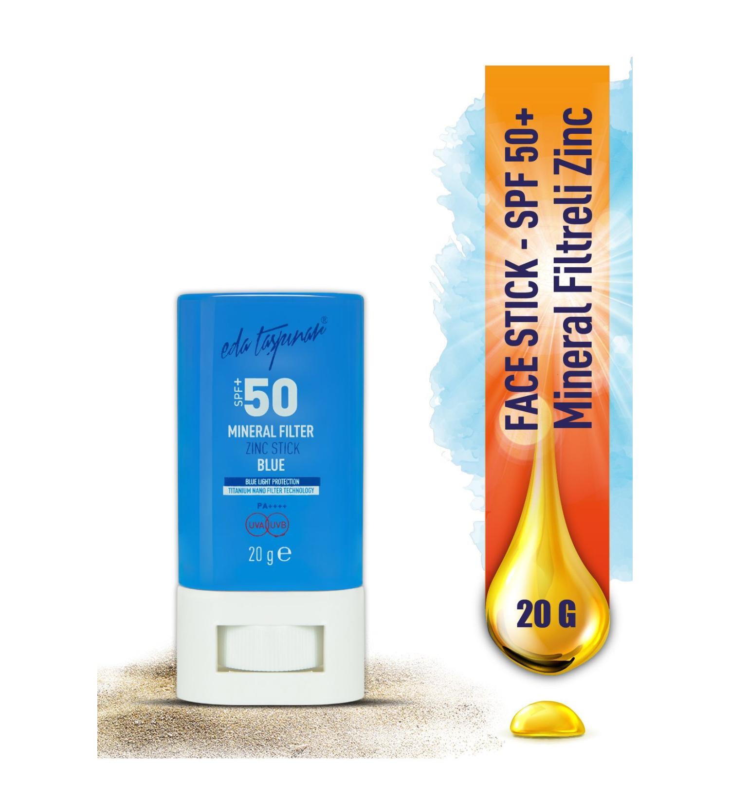 Eda Ta p nar SPF 50+ Mineral Filter Blue Zinc Stick (EGY0030) - Buy Online on GoSupps.com