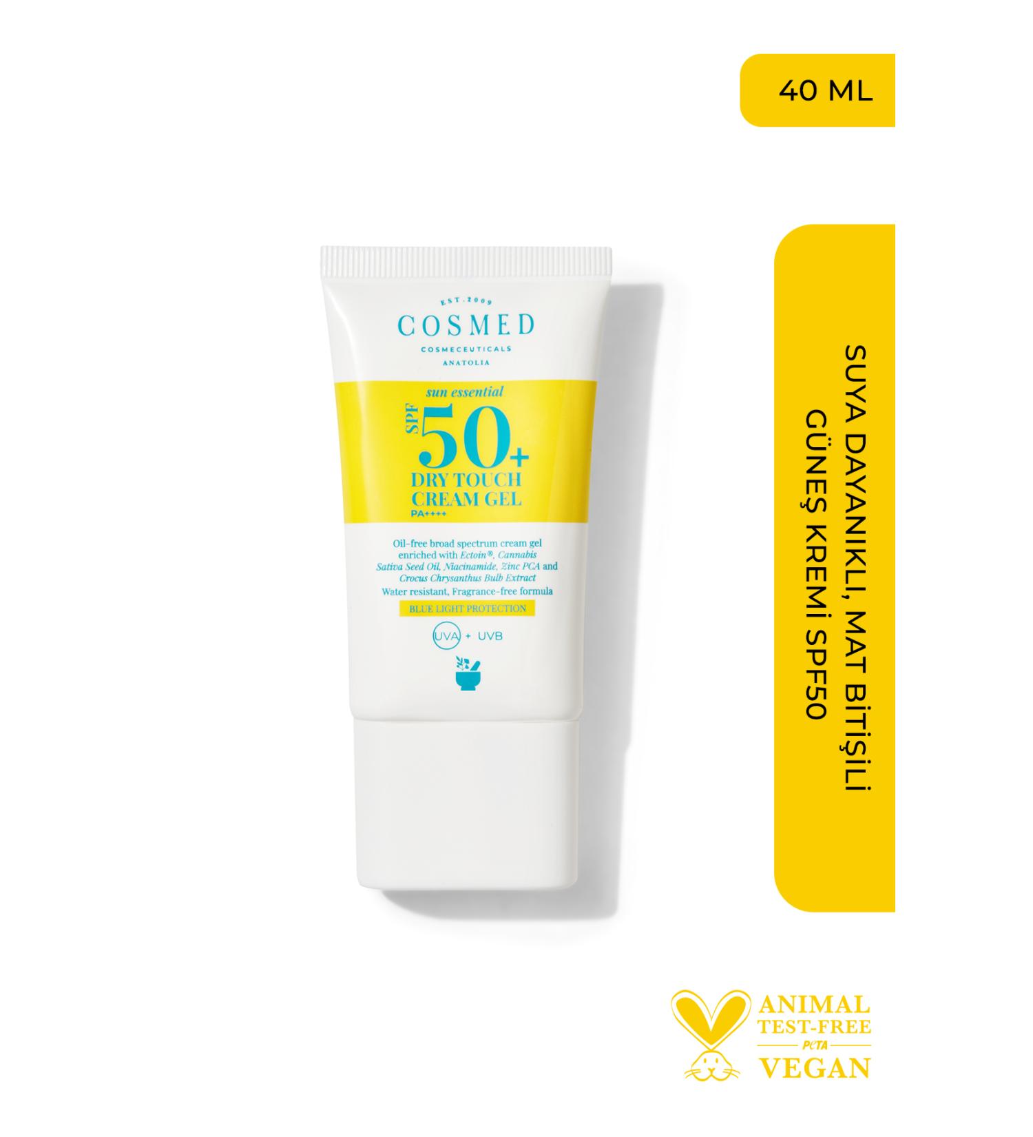 COSMED Sun Essential Dry Touch Cream Gel Spf 50+ 40 ml - Buy Online on GoSupps.com
