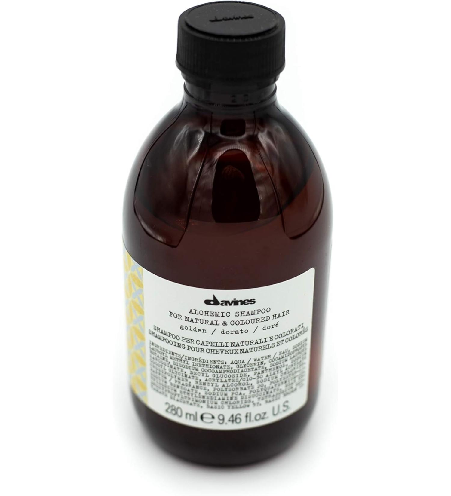 Davines 5.3pH Strengthening Shampoo for Hair Integrity: ALCHEMIC Golden 280ml EvaYeni415