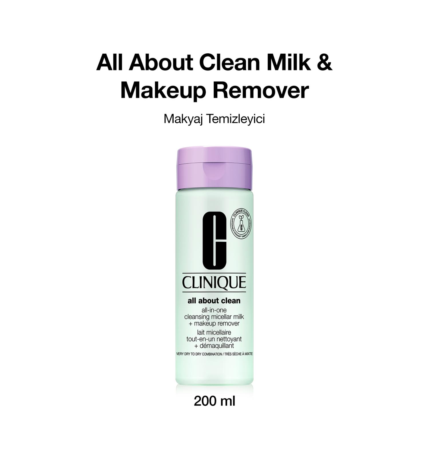 Clinique All About Clean Milk & Makeup Remover - Makeup Remover 1-2 200ml