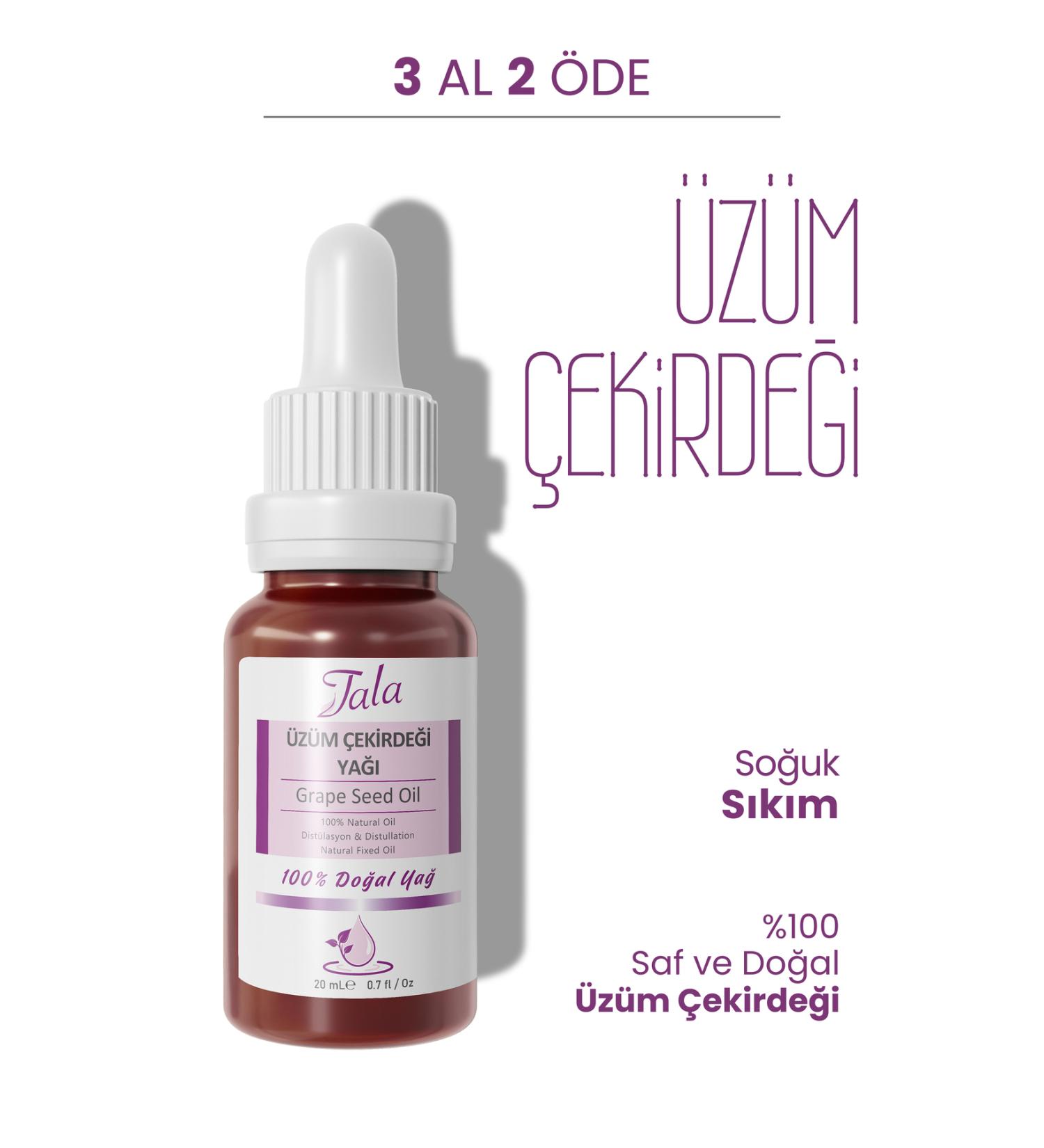 Tala Grape Seed Oil 0 Pure And Natural Cold Pressed 20 Ml - Buy Online on GoSupps.com