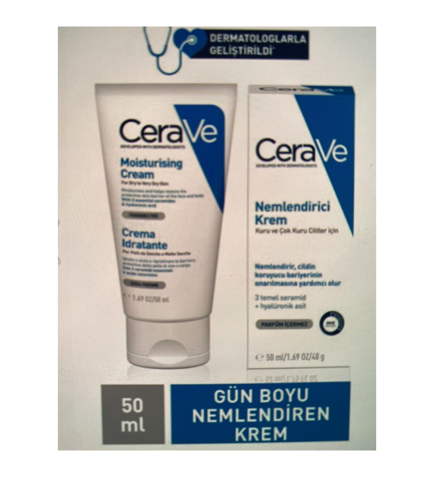 CeraVe Moisturizing Cream 50 Ml (2 Pieces)