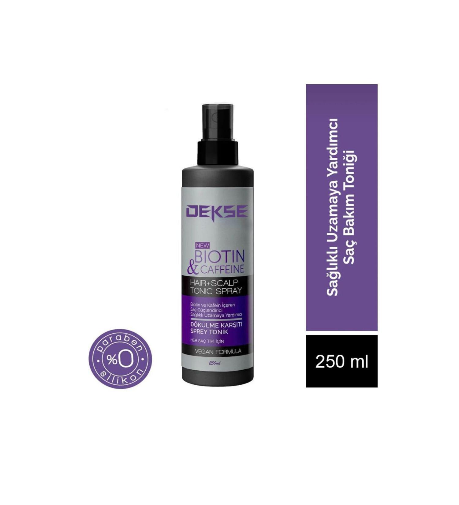 DEKSE Biotin and Caffeine Anti-Loss Hair Tonic Helps Fast Growth 250 ml