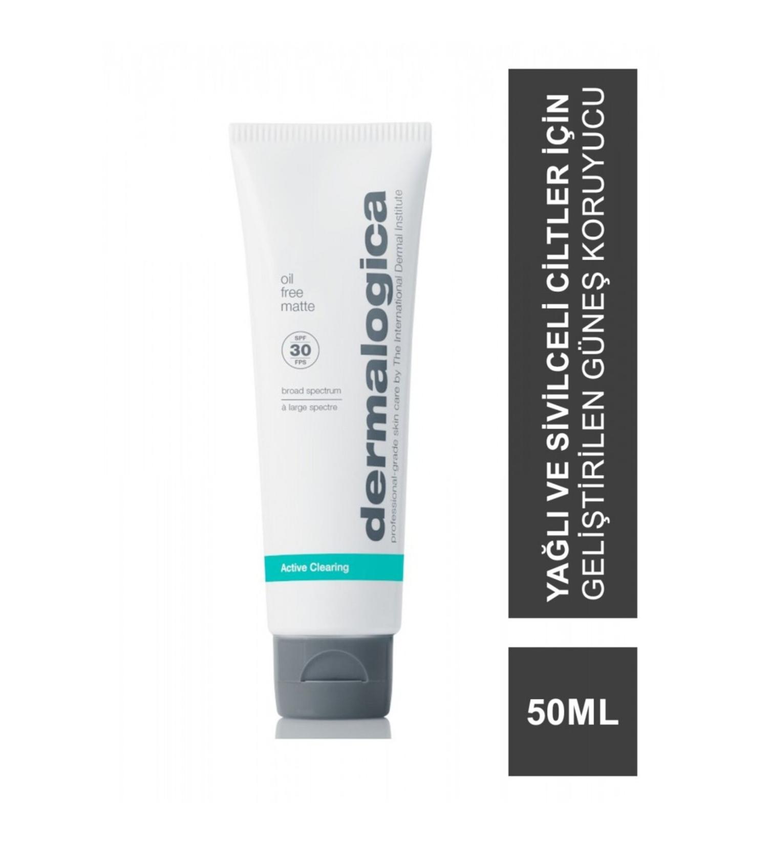 Dermalogica Oil Free Matte - Lightweight Mattifying SPF 30 Face Sun Cream for Oily Acne-Prone Skin 50 ml - Buy Online on GoSupps.com