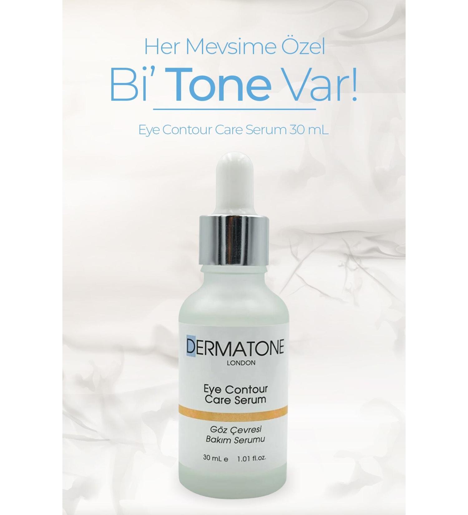 DERMATONE Eye Contour Care Serum | Anti-Puffiness and Dark Circle Brightening Caffeine Under-Eye Serum