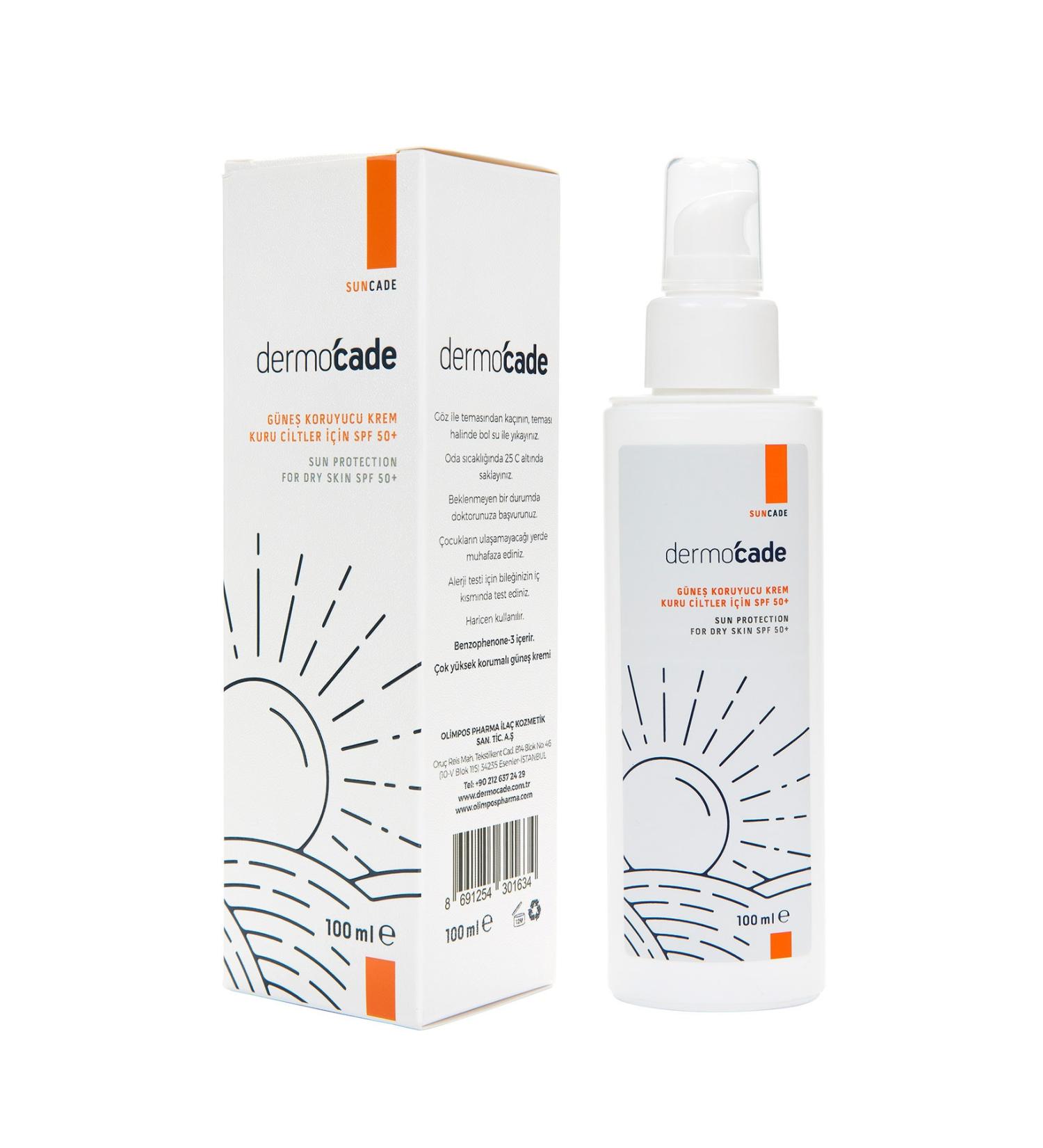 Dermocade Spf 50+ Sunscreen Cream Dry Skin