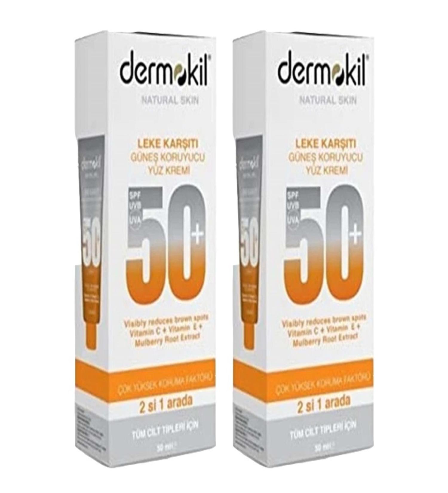 Dermokil Sunscreen Face Cream Anti-Spot 50 Ml X 2 Pieces