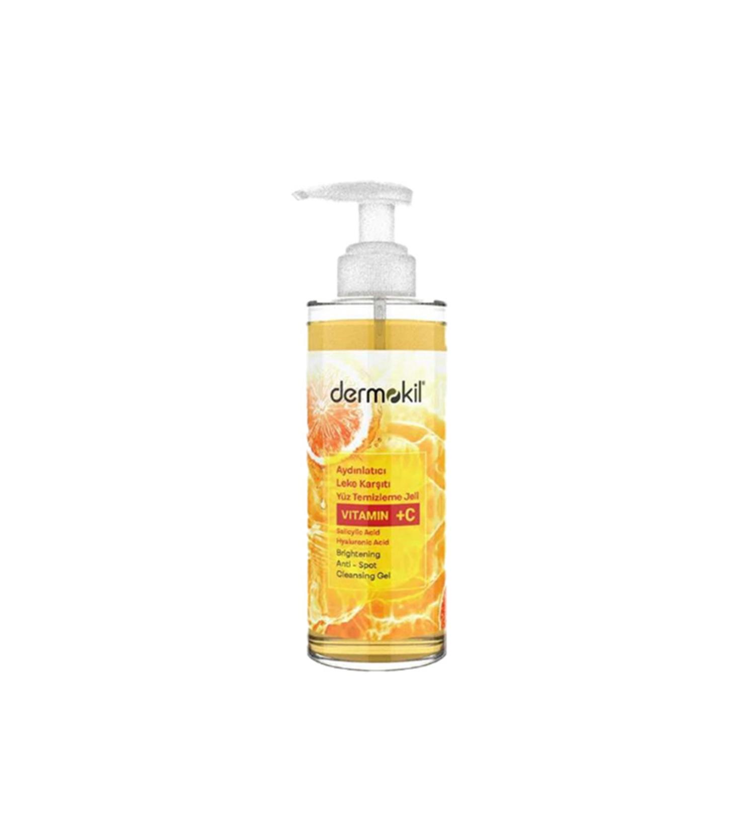Dermokil Vitamin +C Facial Cleansing Gel Brightening Anti-Spot 300 ml