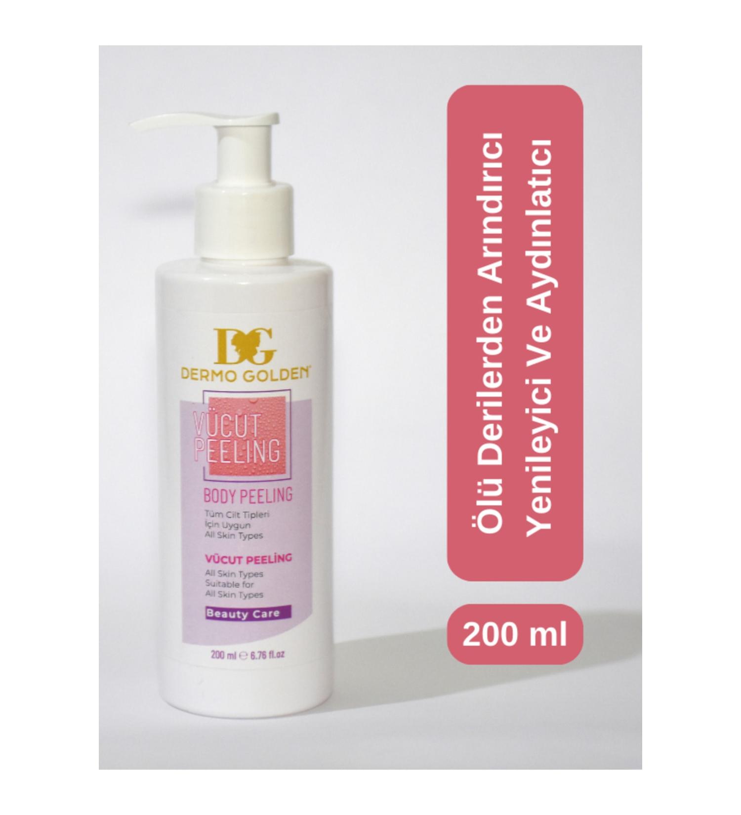 DG DERMO GOLDEN Face and Body Peeling // Suitable for All Skin Types // 200 ml - Buy Online on GoSupps.com