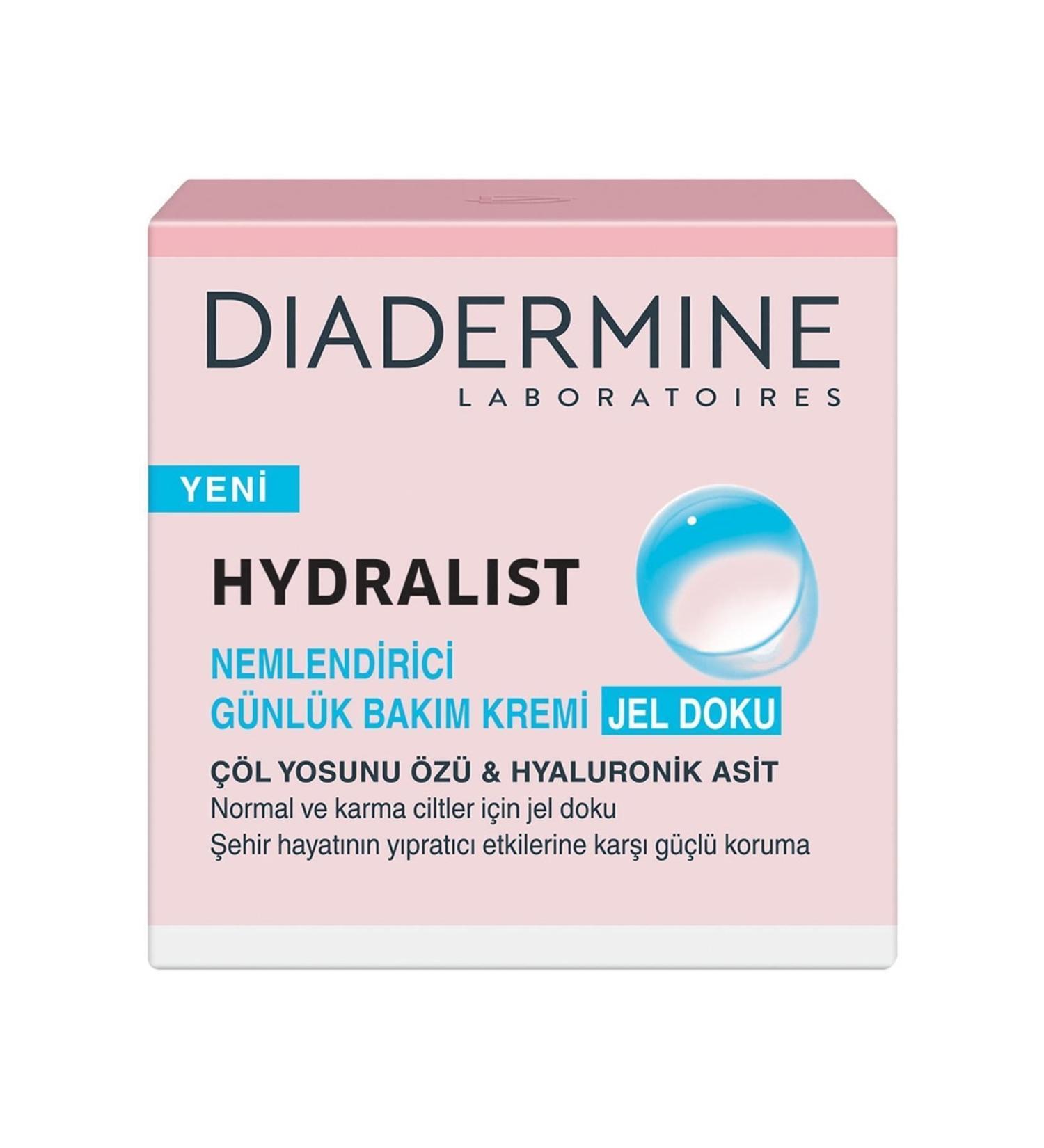 Diadermine Hydralist Moisturizing Daily Care Cream Gel Texture 50ml